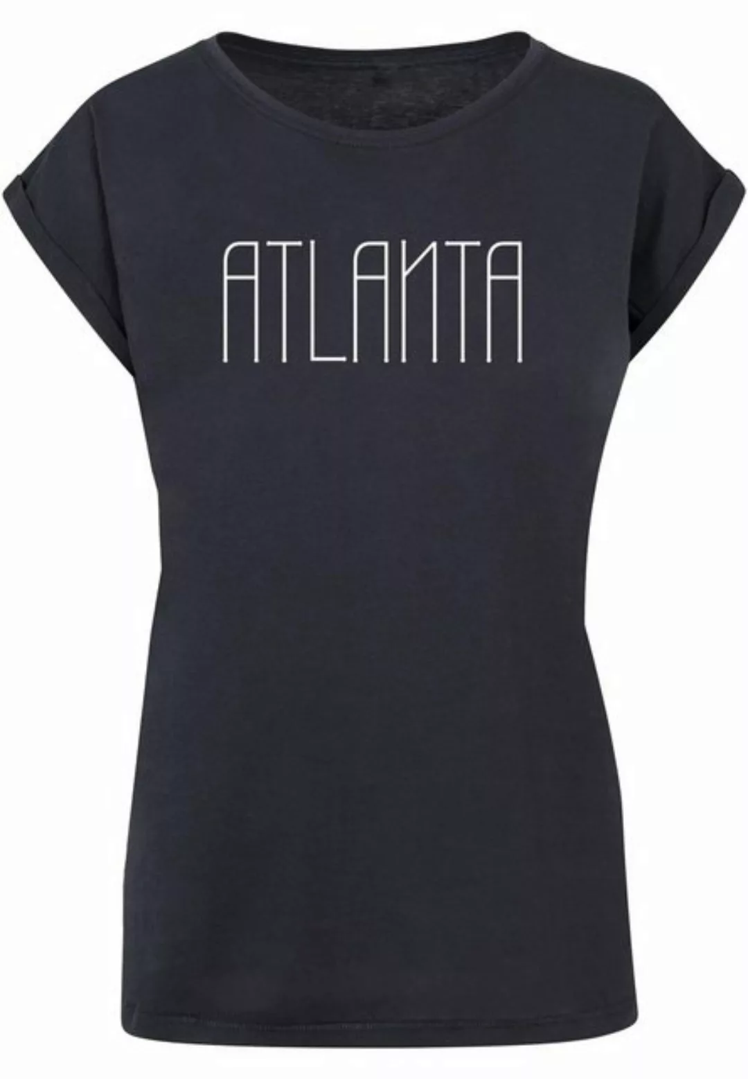 Merchcode T-Shirt Merchcode Damen Ladies Atlanta X Extended Shoulder Tee (1 günstig online kaufen