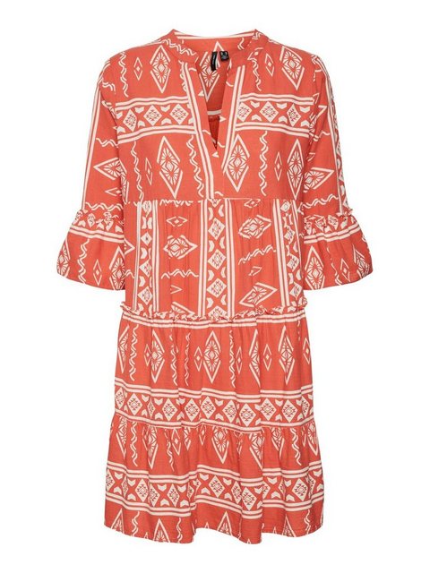 Vero Moda Tunikakleid VMDICTHE 3/4 TUNIC EXP mit Volant günstig online kaufen