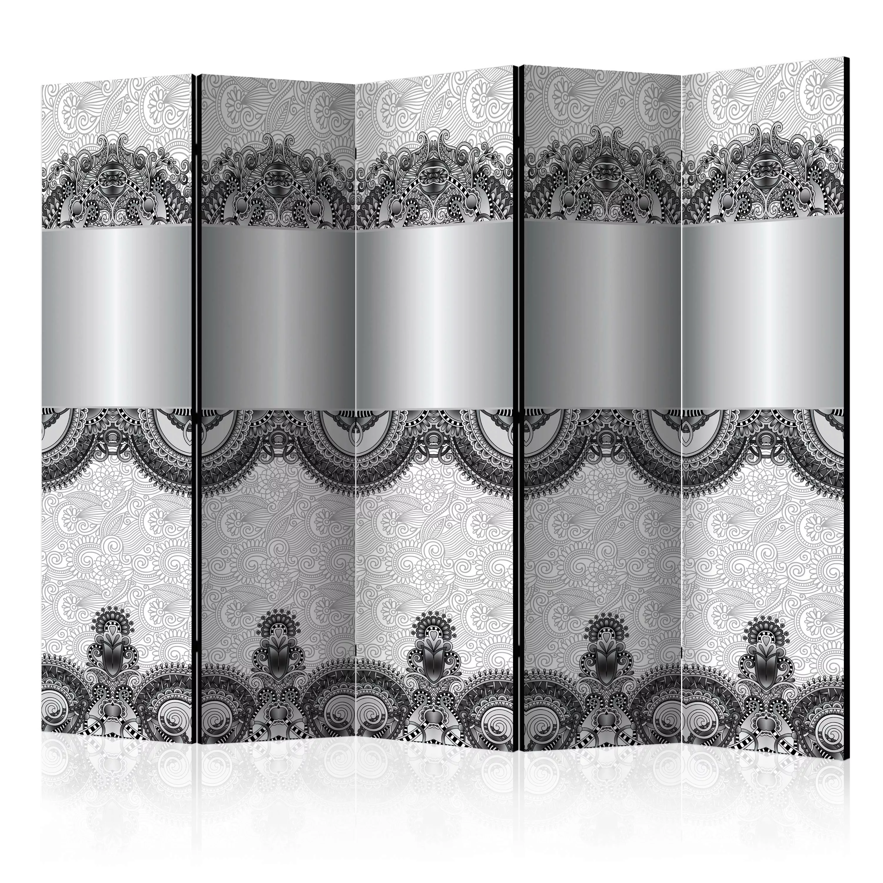 5-teiliges Paravent - Room Divider - Abstract Pattern Ii günstig online kaufen