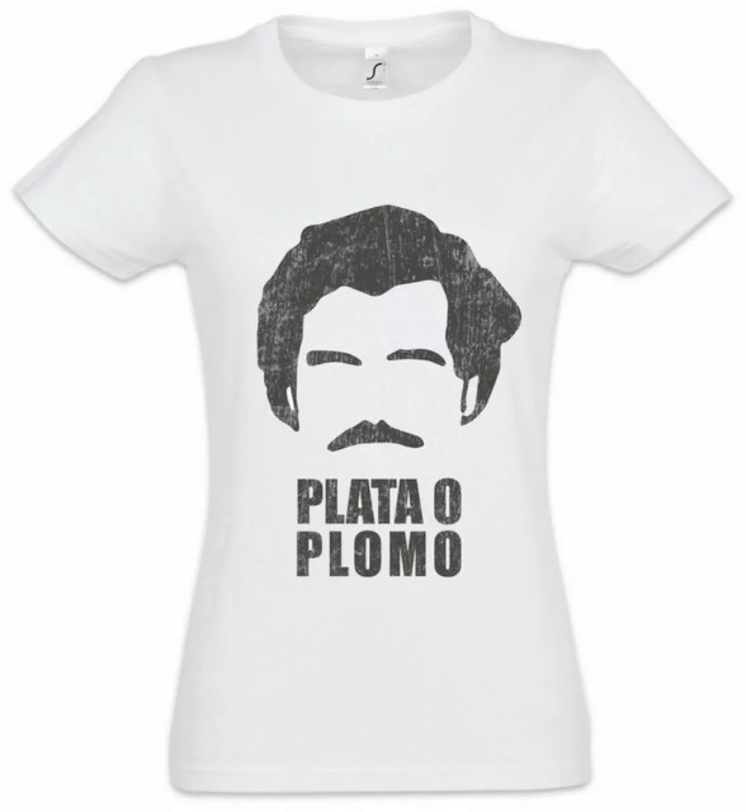 Urban Backwoods Print-Shirt Plata O Plomo Damen T-Shirt Pablo Fun Narcos Qu günstig online kaufen