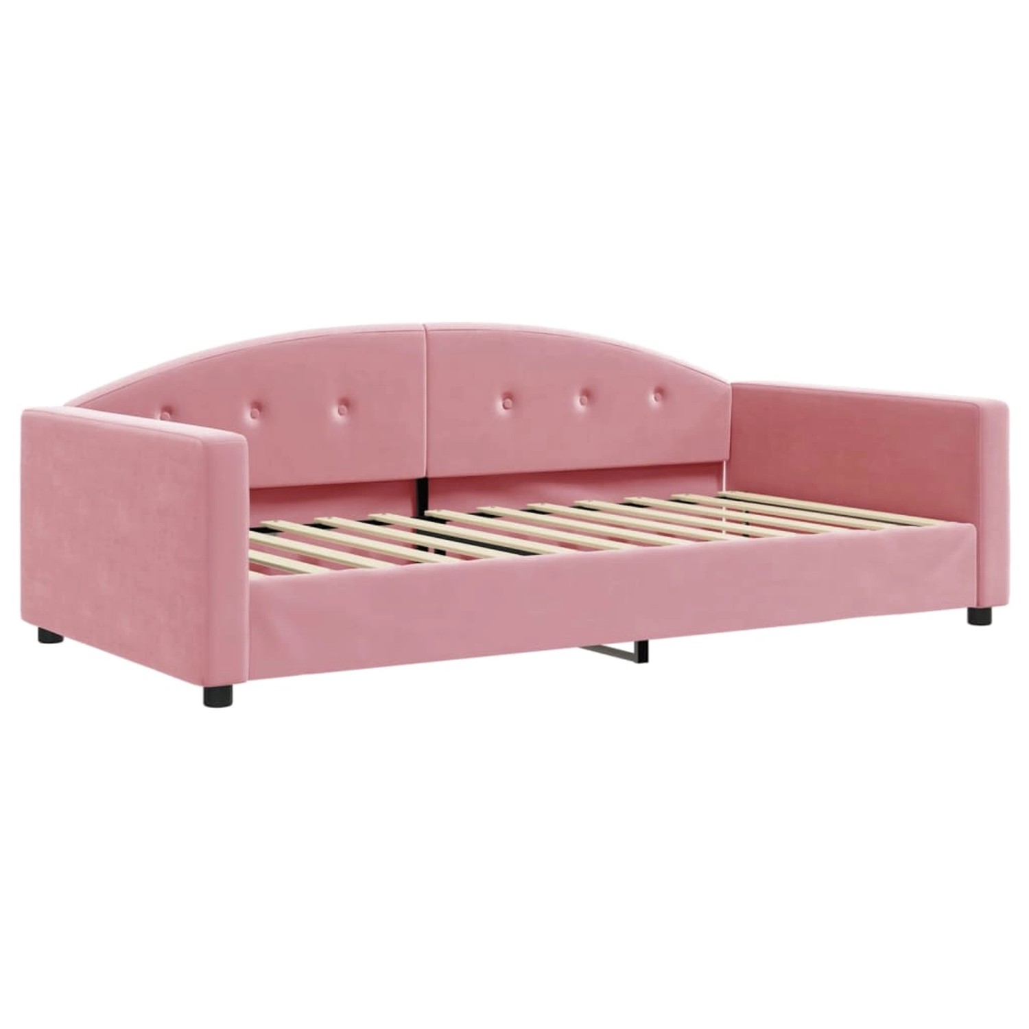 vidaXL Gästebett Tagesbett Rosa 100x200 cm Samt Gästebett Gästecouch Gästes günstig online kaufen