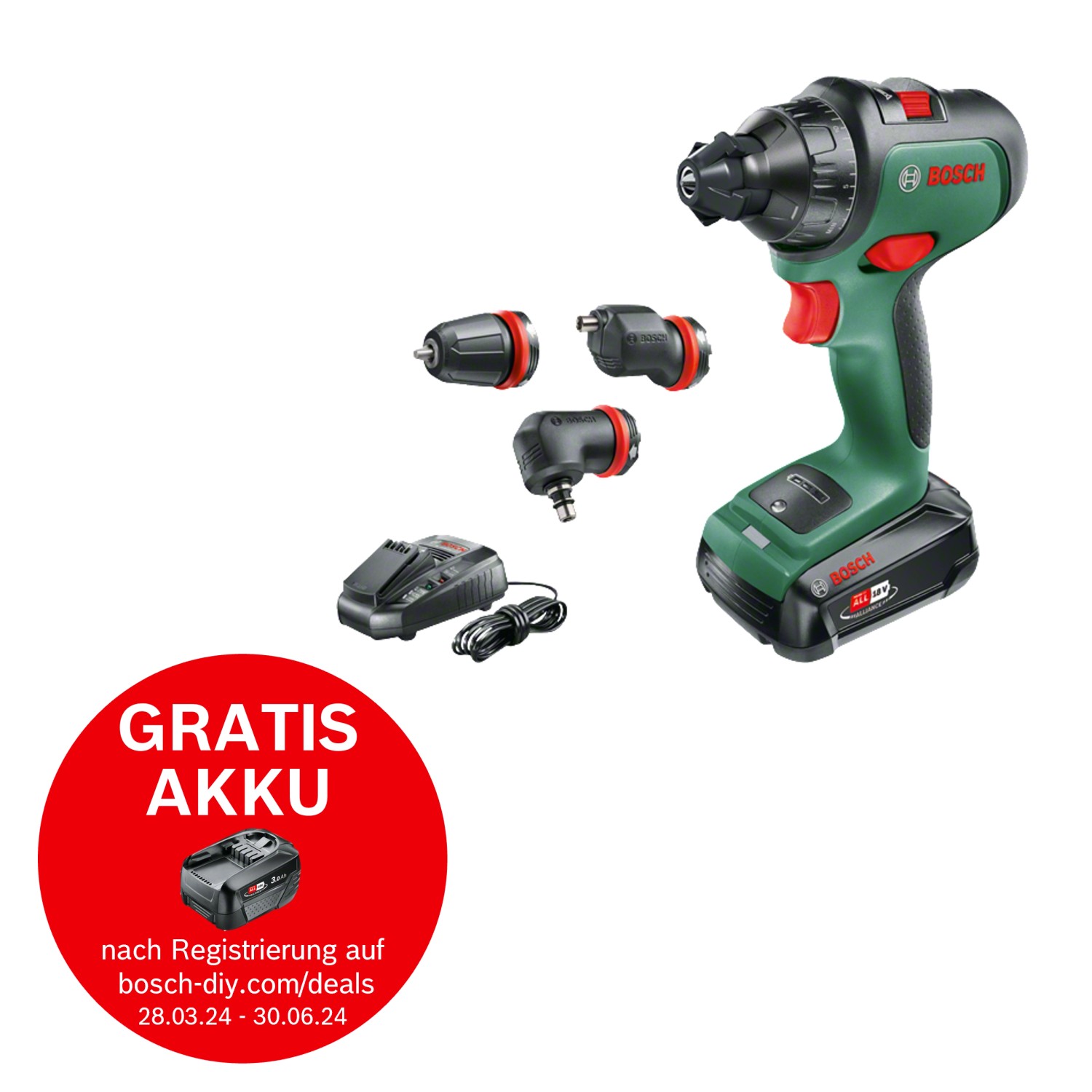 Bosch Akku-Bohrschrauber AdvancedDrill 18 inkl. 2,5 Ah Akku, mit Koffer günstig online kaufen