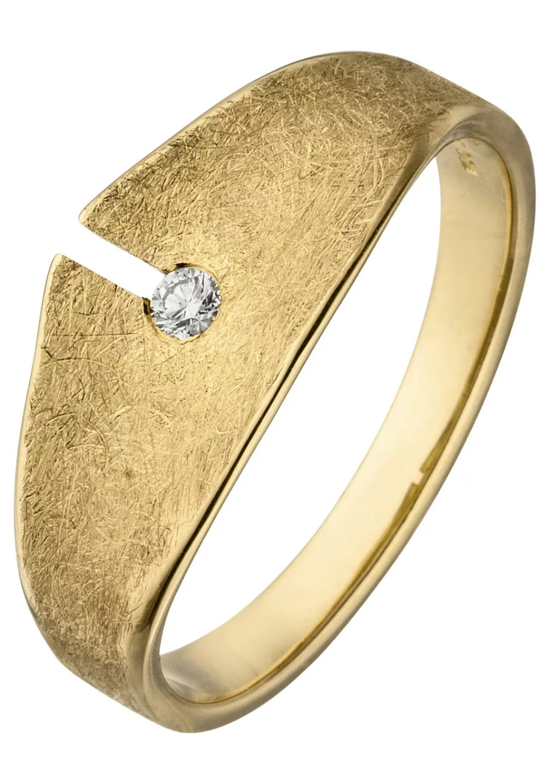 JOBO Fingerring, 585 Gold mit Diamant 0,04 ct. günstig online kaufen