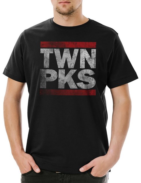 Urban Backwoods Print-Shirt Twn Pks Herren T-Shirt Twin Film TV Serie DMC S günstig online kaufen