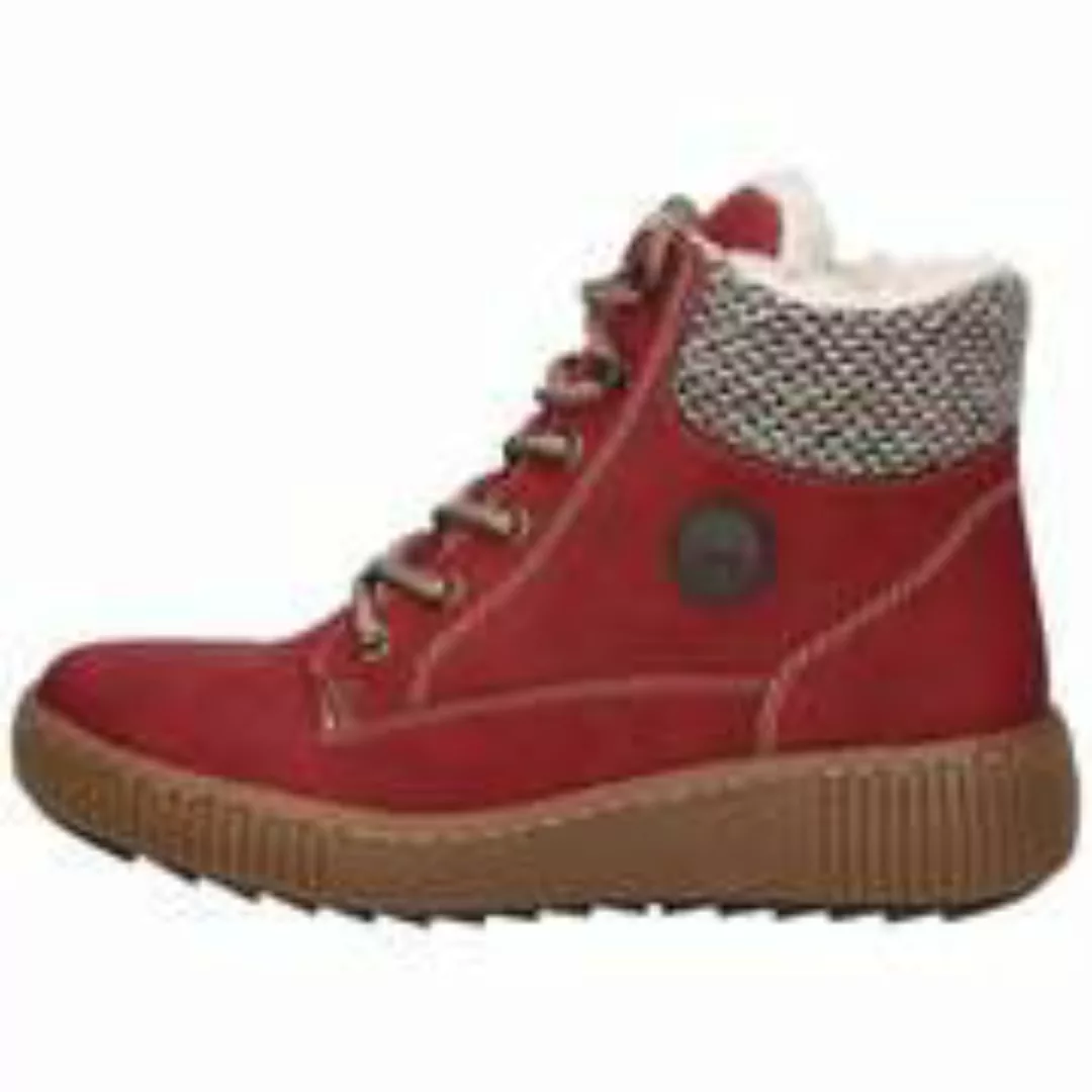 Rieker Schnür Boots Damen rot günstig online kaufen
