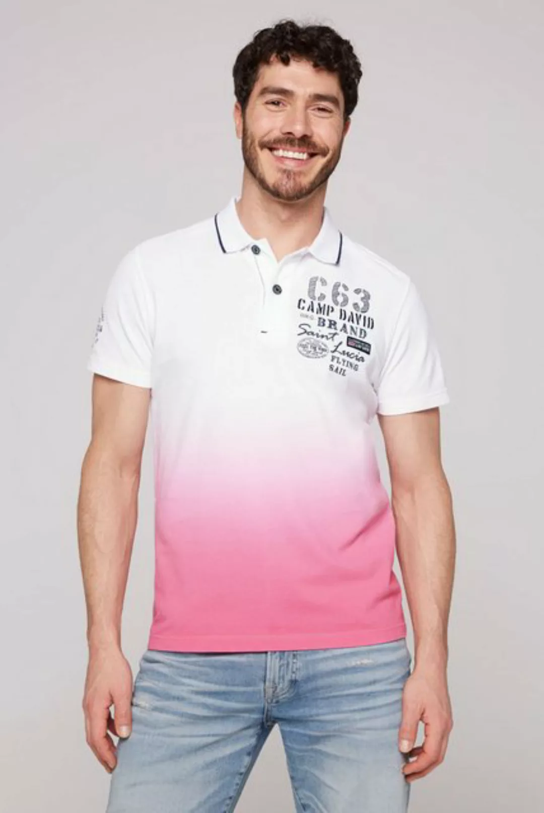 CAMP DAVID Poloshirt aus Baumwolle günstig online kaufen