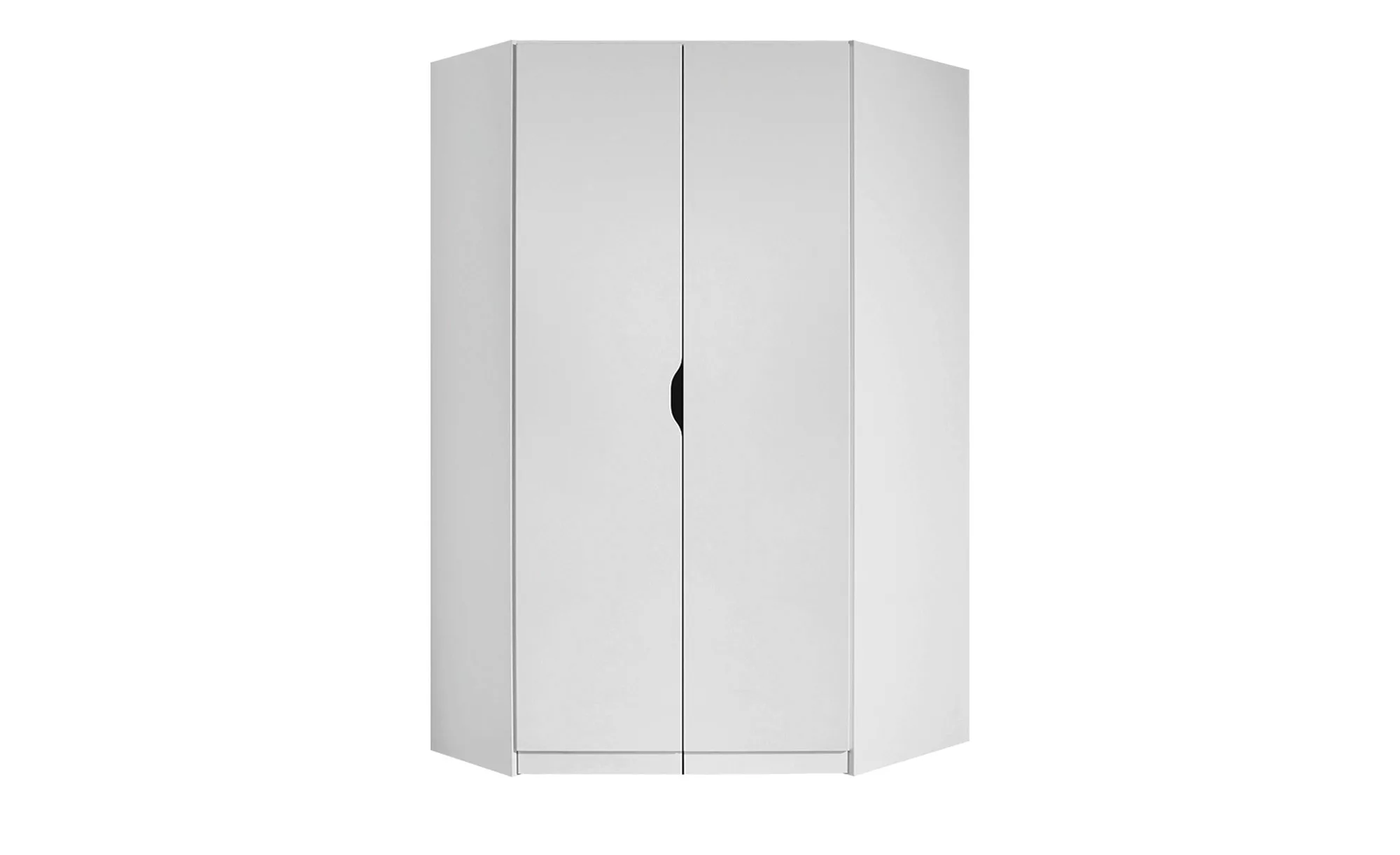 Eckschrank  Alvara - weiß - 117 cm - 197 cm - 104 cm - Sconto günstig online kaufen