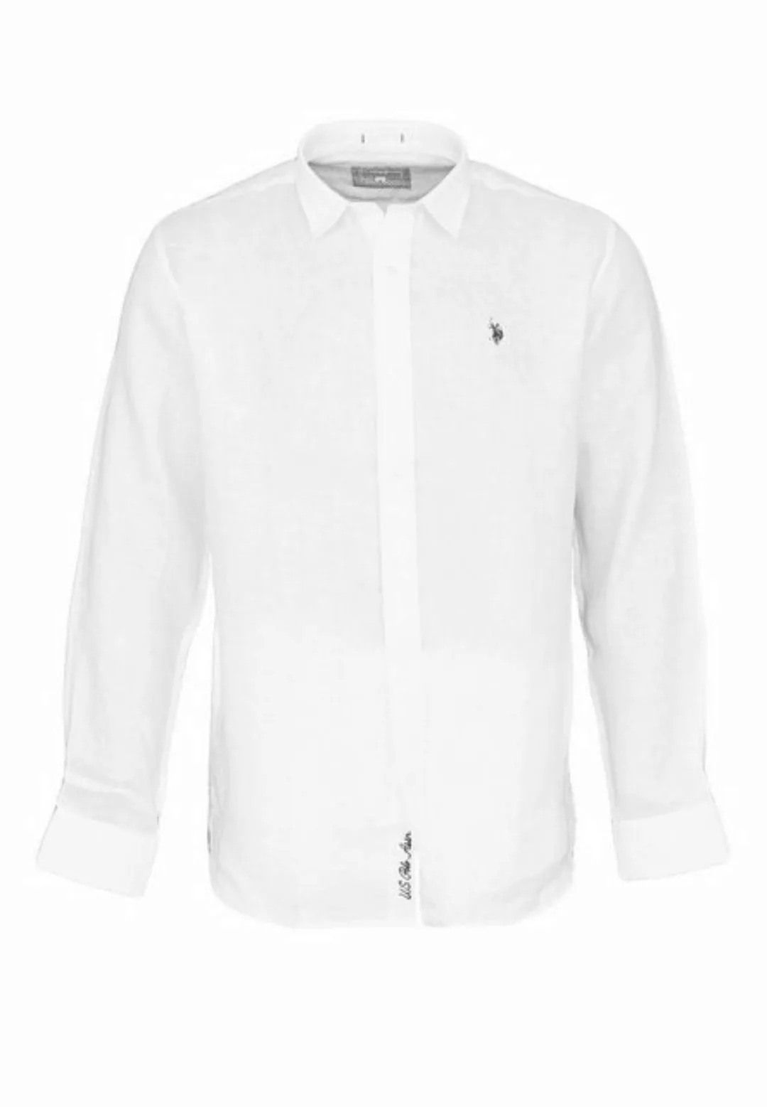 U.S. Polo Assn Langarmhemd Shirt Leinenhemd Button Down Linenshirt günstig online kaufen
