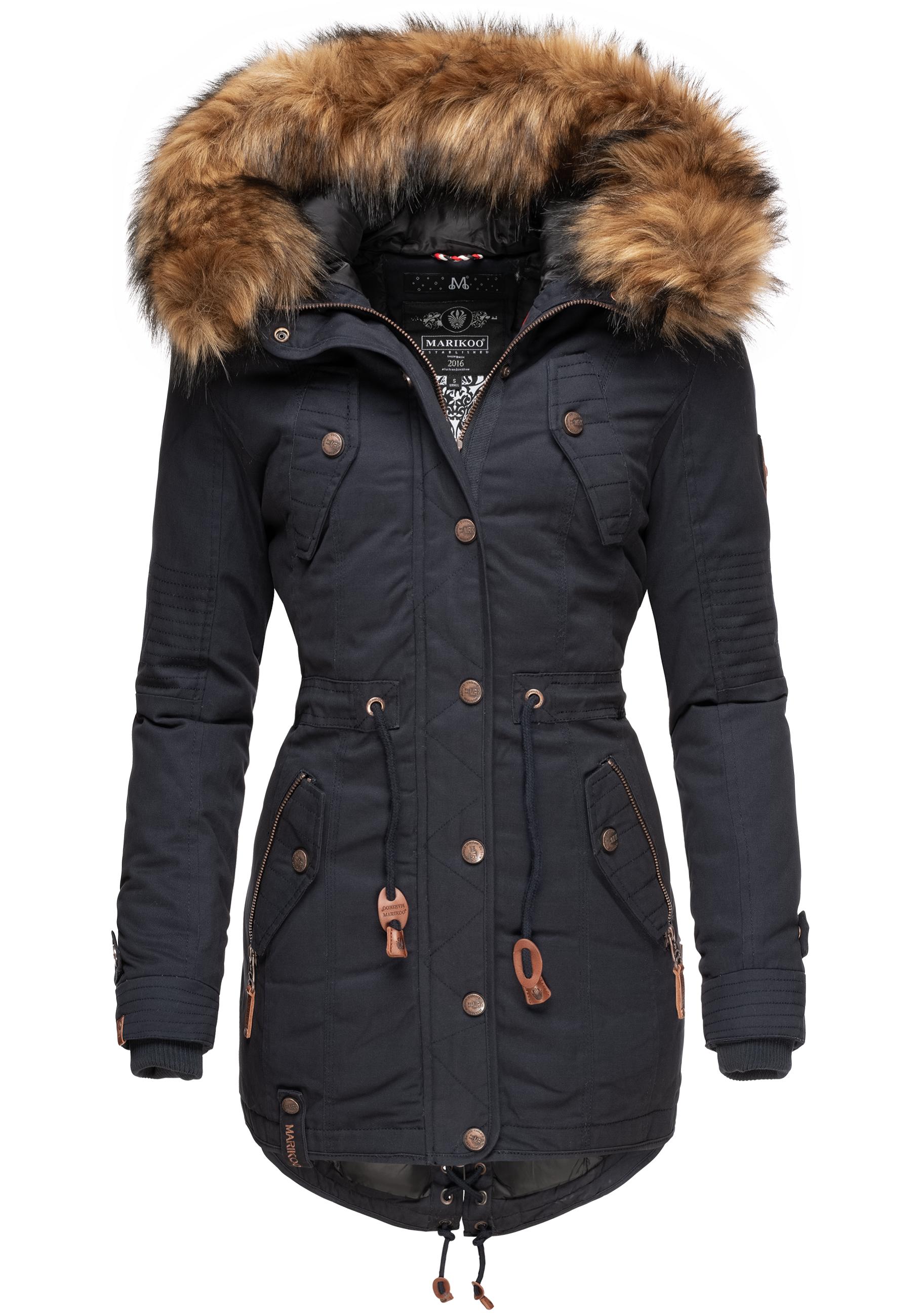 Marikoo Wintermantel "La Viva Prc", stylischer Winterparka mit abnehmbarem günstig online kaufen