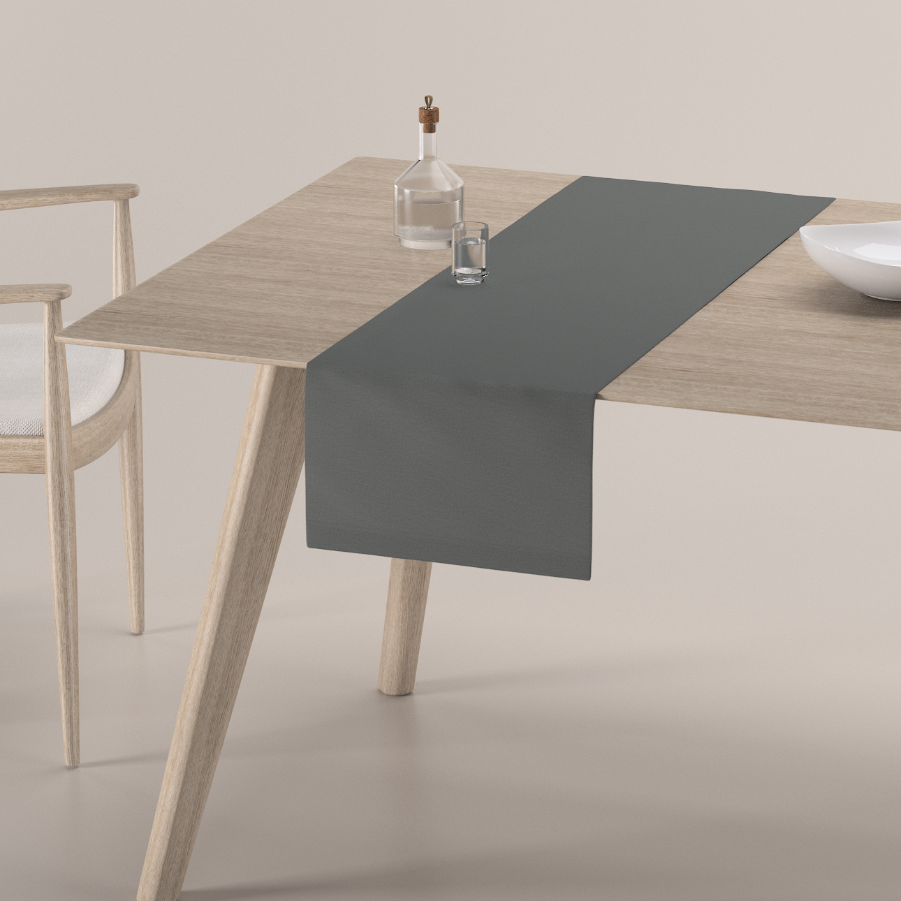 Tischläufer, grau, 40 x 130 cm, Quadro (136-14) günstig online kaufen