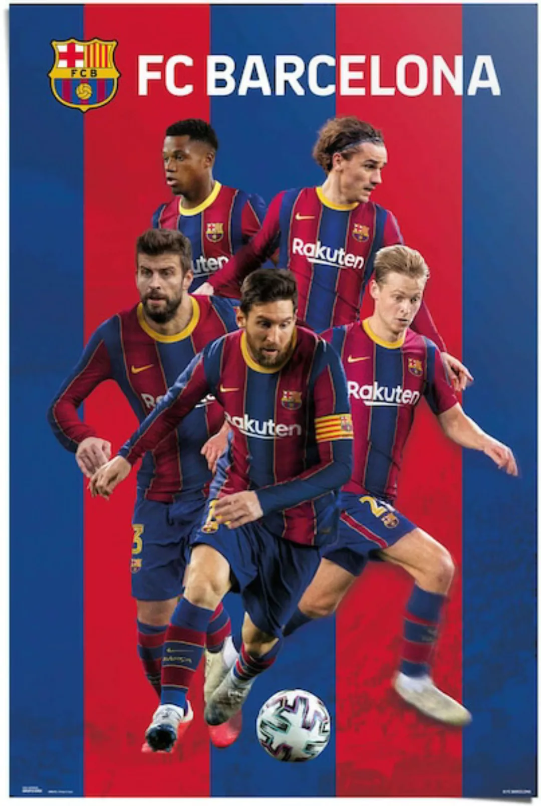 Reinders! Poster »FC Barcelona Camp Nou - Spanien - Spieler«, (1 St.) günstig online kaufen