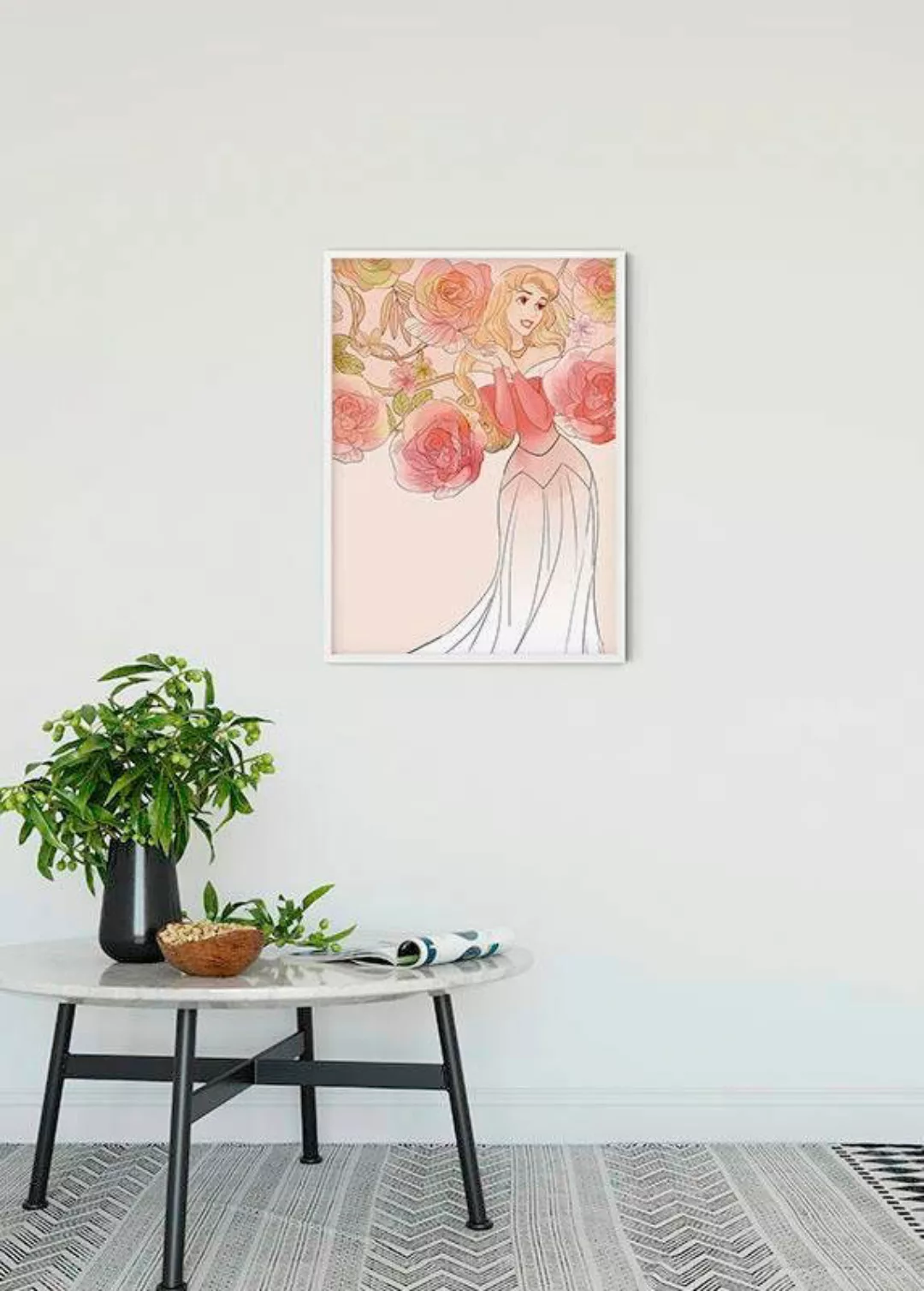 Komar Poster "Sleeping Beauty Roses", Disney, (1 St.), Kinderzimmer, Schlaf günstig online kaufen