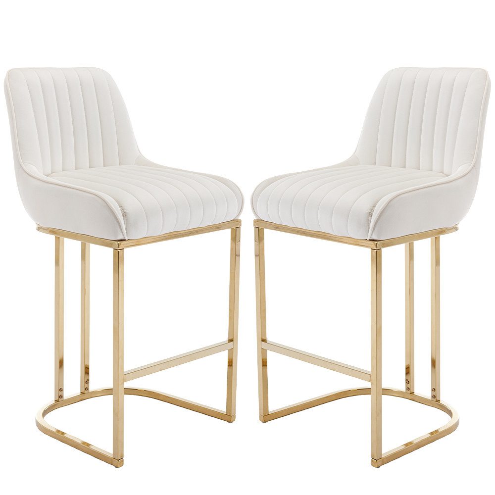 WAHSON OFFICE CHAIRS Barhocker Samt 2/4er günstig online kaufen