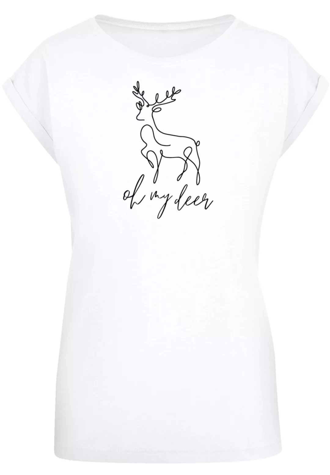 F4NT4STIC T-Shirt "Winter Christmas Deer", Premium Qualität, Rock-Musik, Ba günstig online kaufen