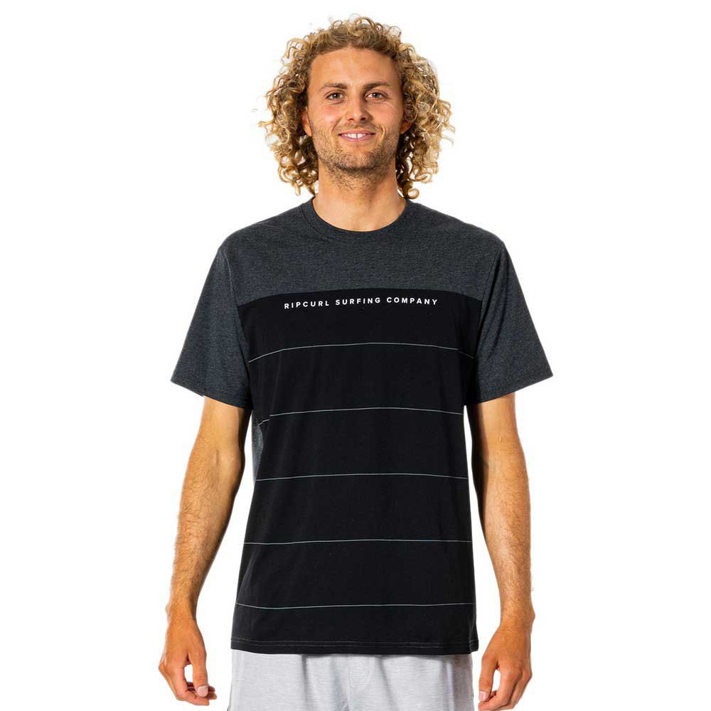 Rip Curl Vaporcool Divide Kurzärmeliges T-shirt M Black Marled günstig online kaufen