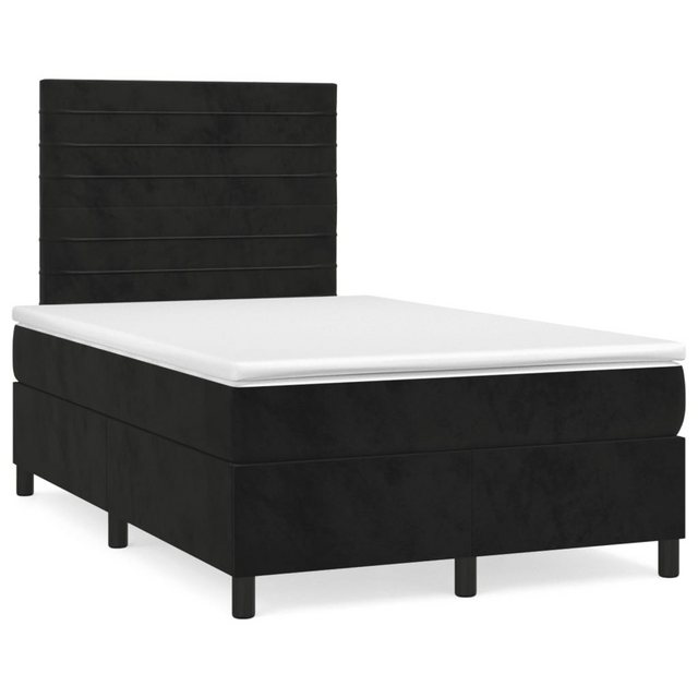 vidaXL Boxspringbett Bett Boxspringbett mit Matratze komplett Samt (120 x 2 günstig online kaufen