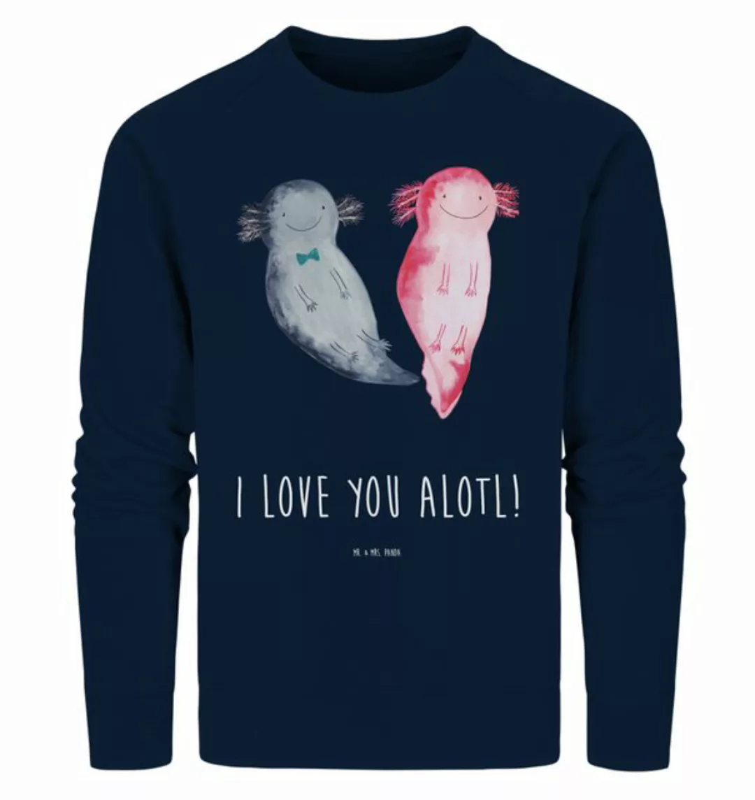 Mr. & Mrs. Panda Longpullover Größe XXL Axolotl Liebe - French Navy - Gesch günstig online kaufen