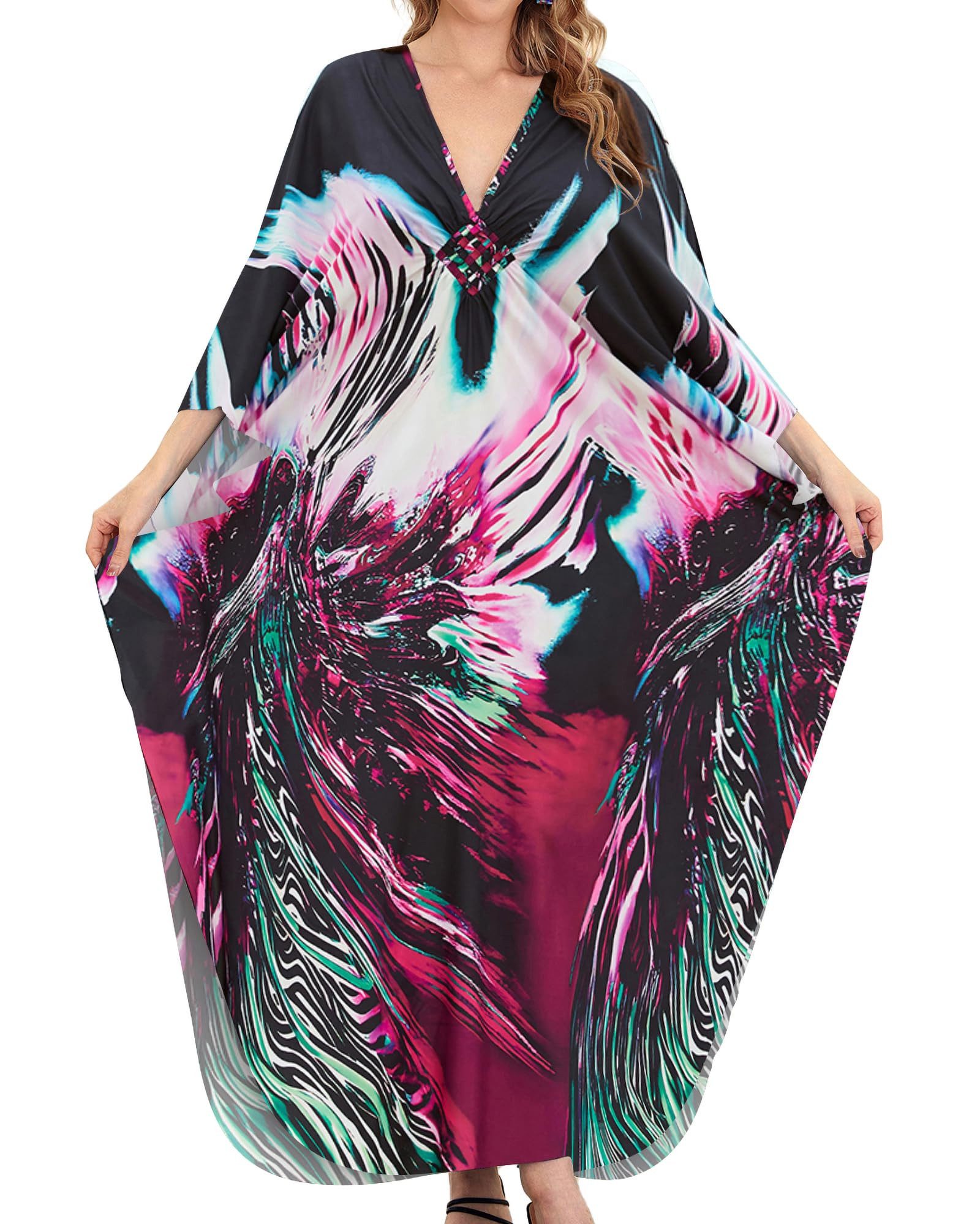 RWEUOQ Blusenkleid Long Beach Kleid für günstig online kaufen