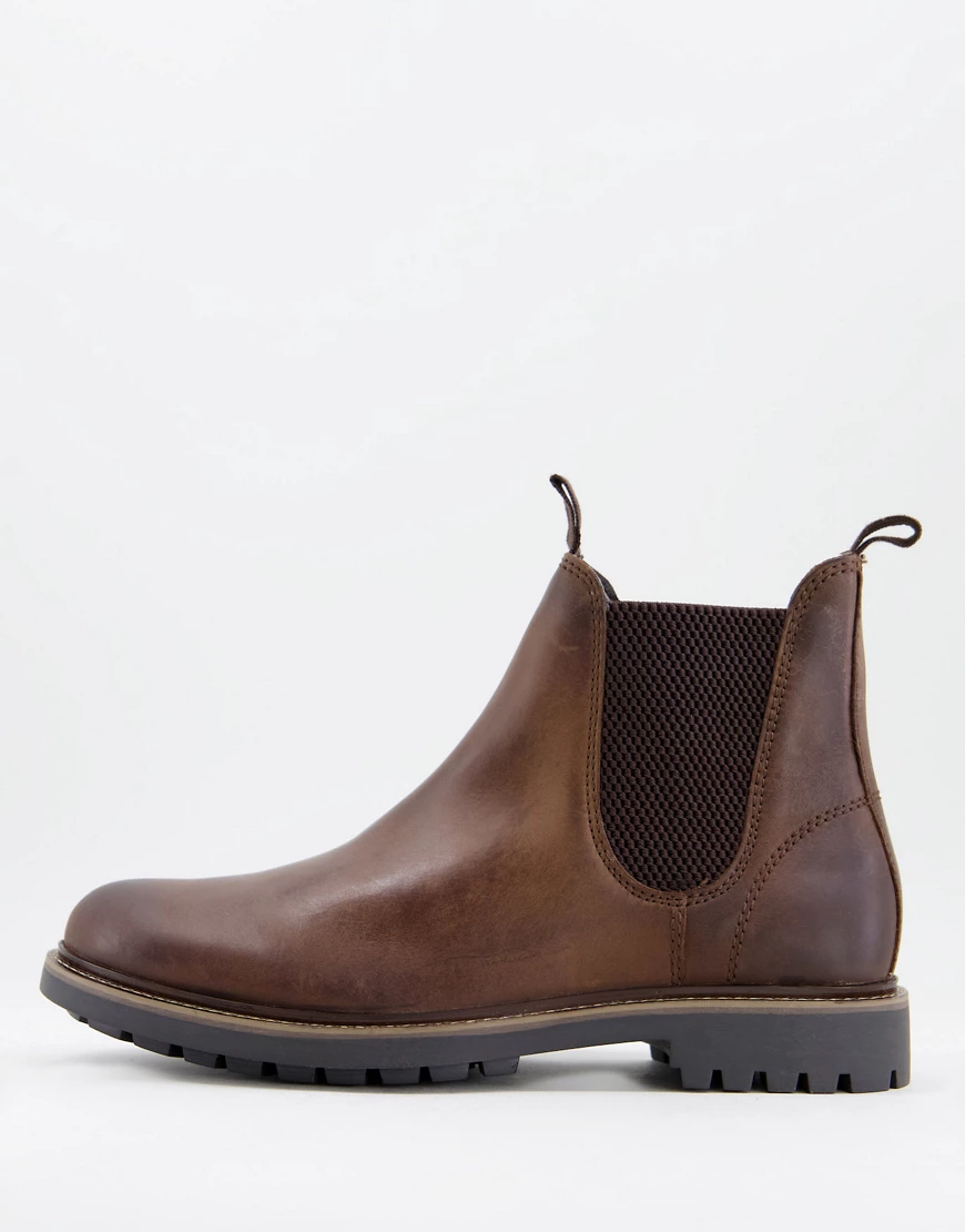 Schuh – Dylan – Chelsea-Stiefel aus braunem Leder günstig online kaufen