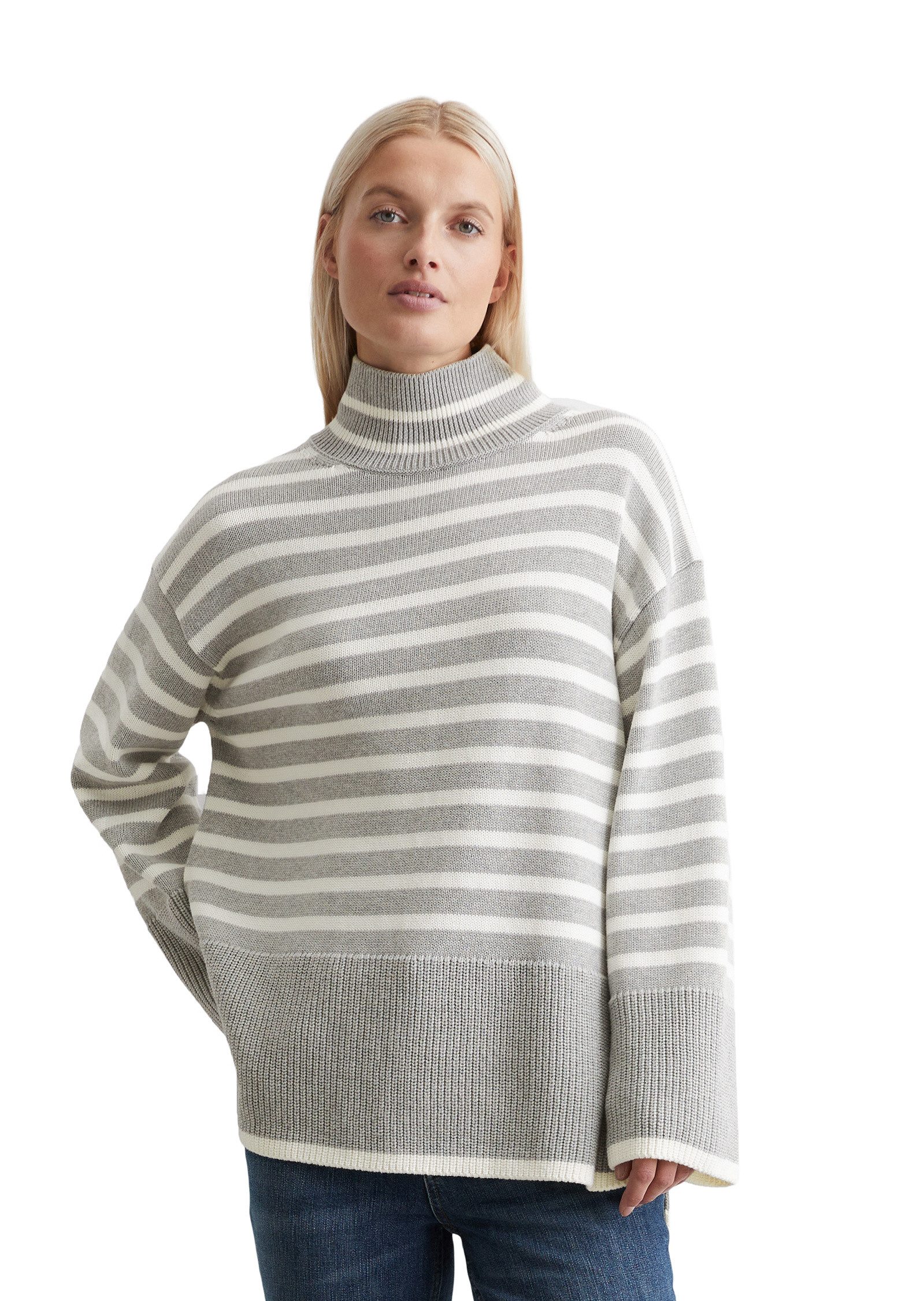 Marc OPolo Strickpullover "mit Streifen-Dessin" günstig online kaufen