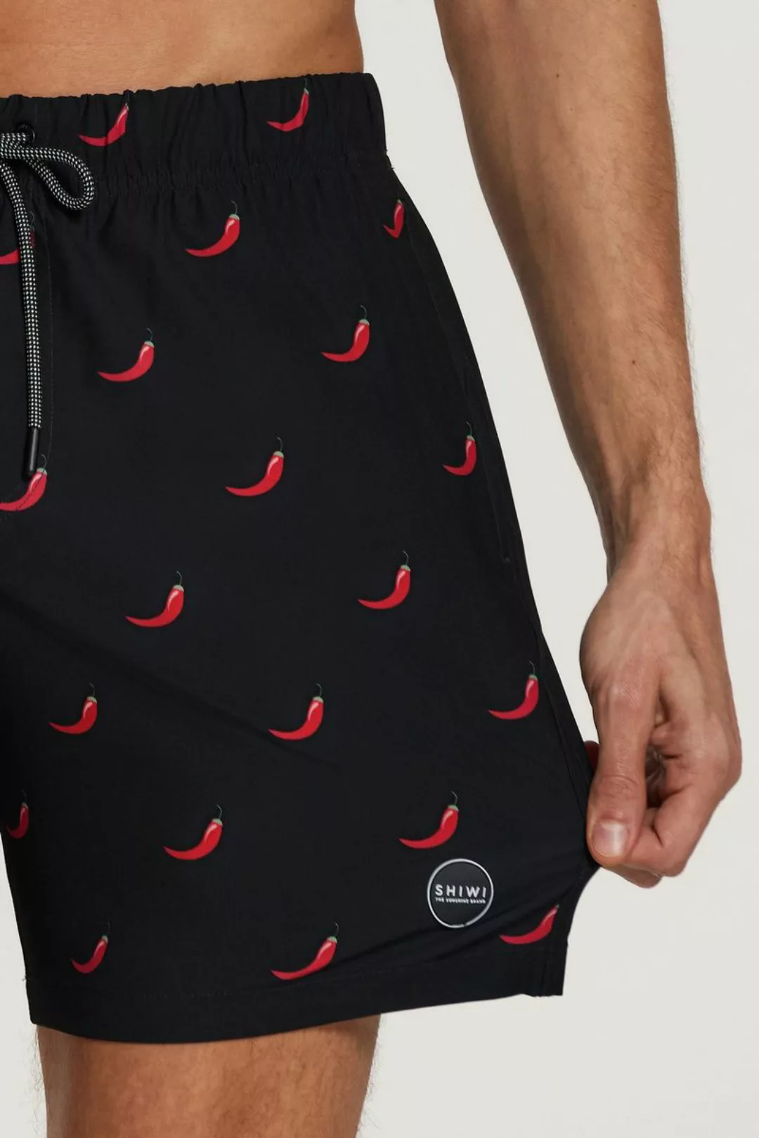 Shiwi Badeshorts Chili Pepper Schwarz - Größe S günstig online kaufen