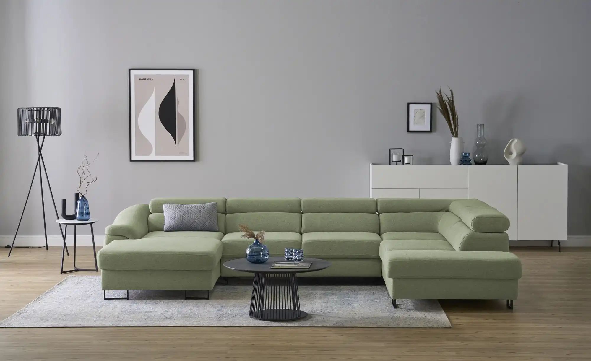 switch Ecksofa  Lavos ¦ grün ¦ Maße (cm): B: 346 H: 85 T: 221.0 Polstermöbe günstig online kaufen