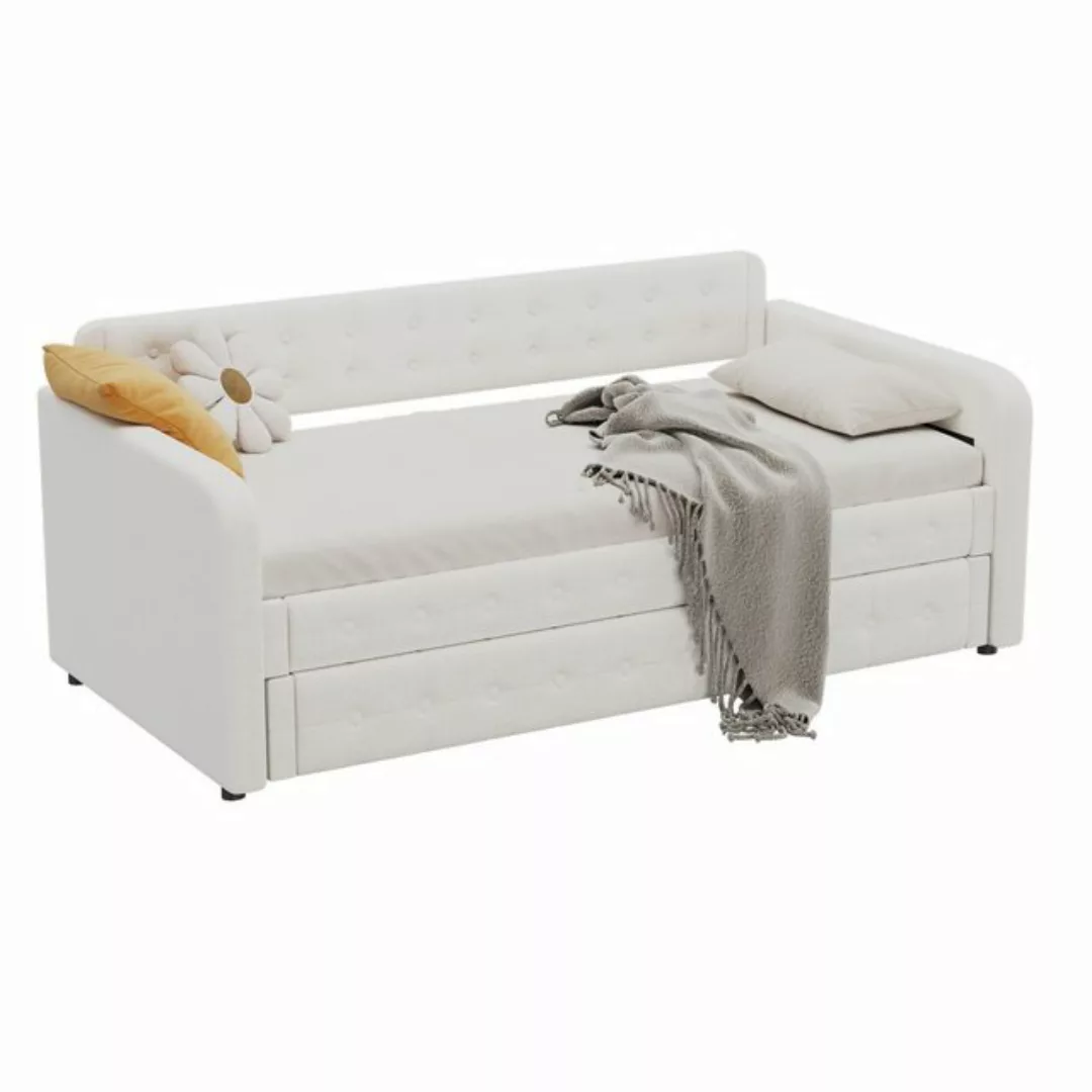 Ulife Daybett Polsterbett Sofabett Tagesbett, mit ausziehbares Rollbett,90* günstig online kaufen