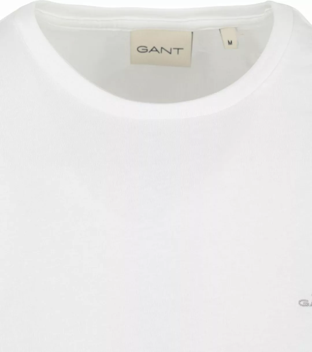 Gant T-Shirt SLIM SHIELD V-NECK T-SHIRT mit einer kleinen Logostickerei auf günstig online kaufen