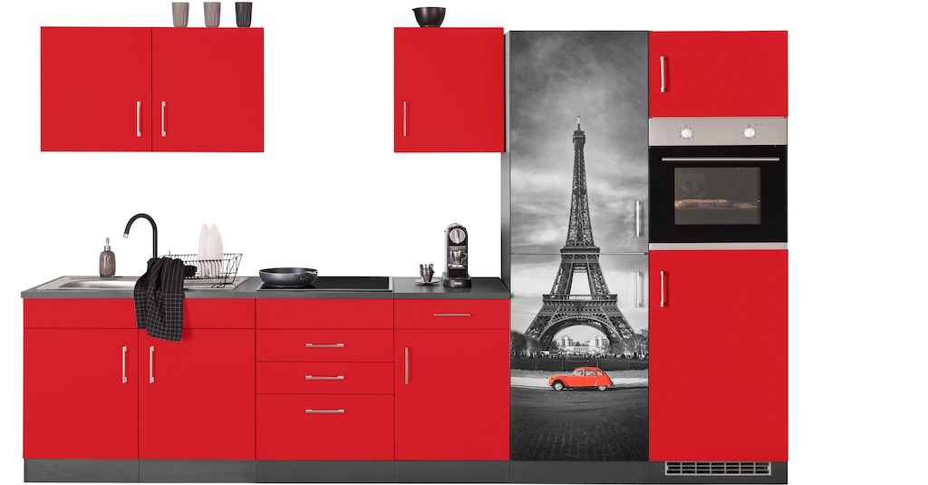HELD MÖBEL Küchenzeile "Paris", ohne E-Geräte, Breite 330 cm günstig online kaufen