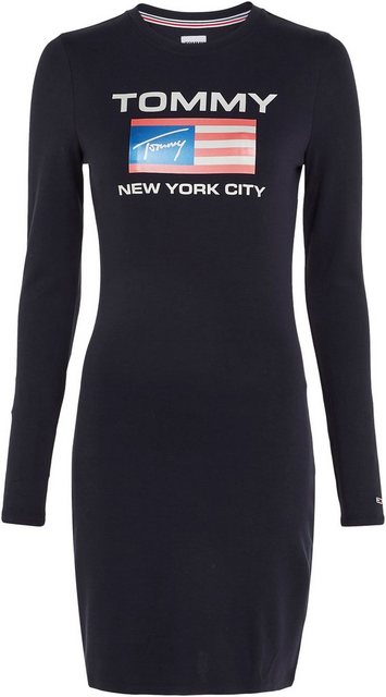 Tommy Jeans Jerseykleid TJW MODERN PREP FLAG BODYCON mit Labeldruck auf der günstig online kaufen