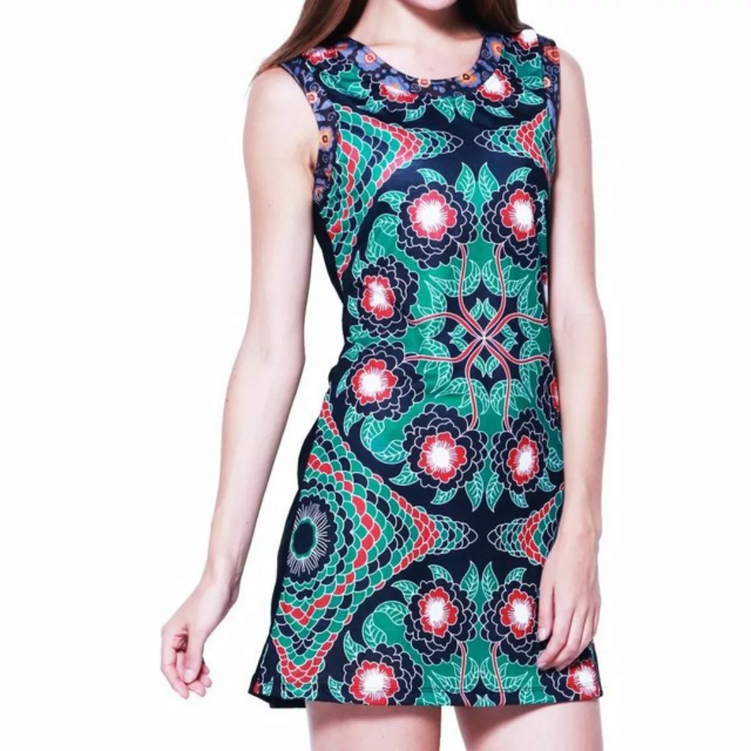 PANASIAM Tunikakleid Sommerkleid 'Underground' farbenfrohe Tunika aus Baumw günstig online kaufen