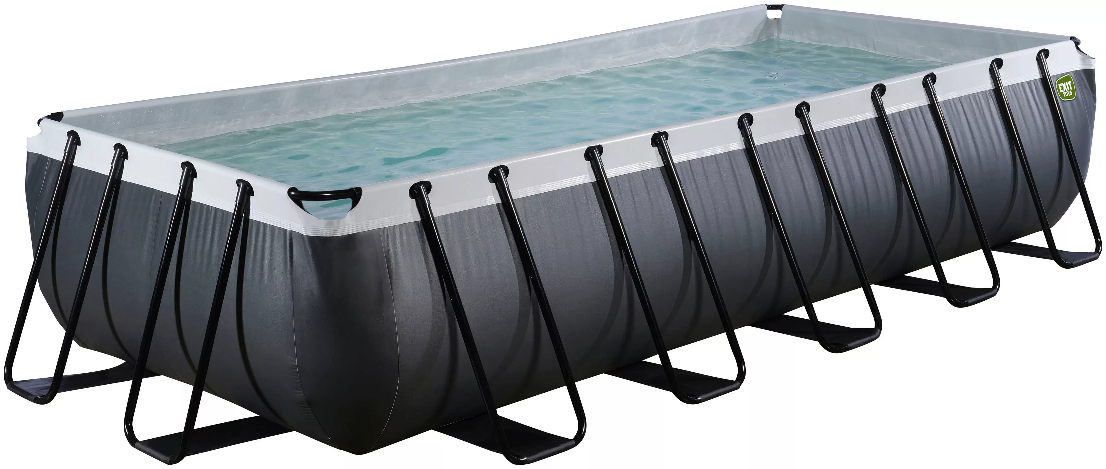 EXIT Framepool "Black Leather Pool 540x250x100cm", mit Sandfilterpumpe - sc günstig online kaufen