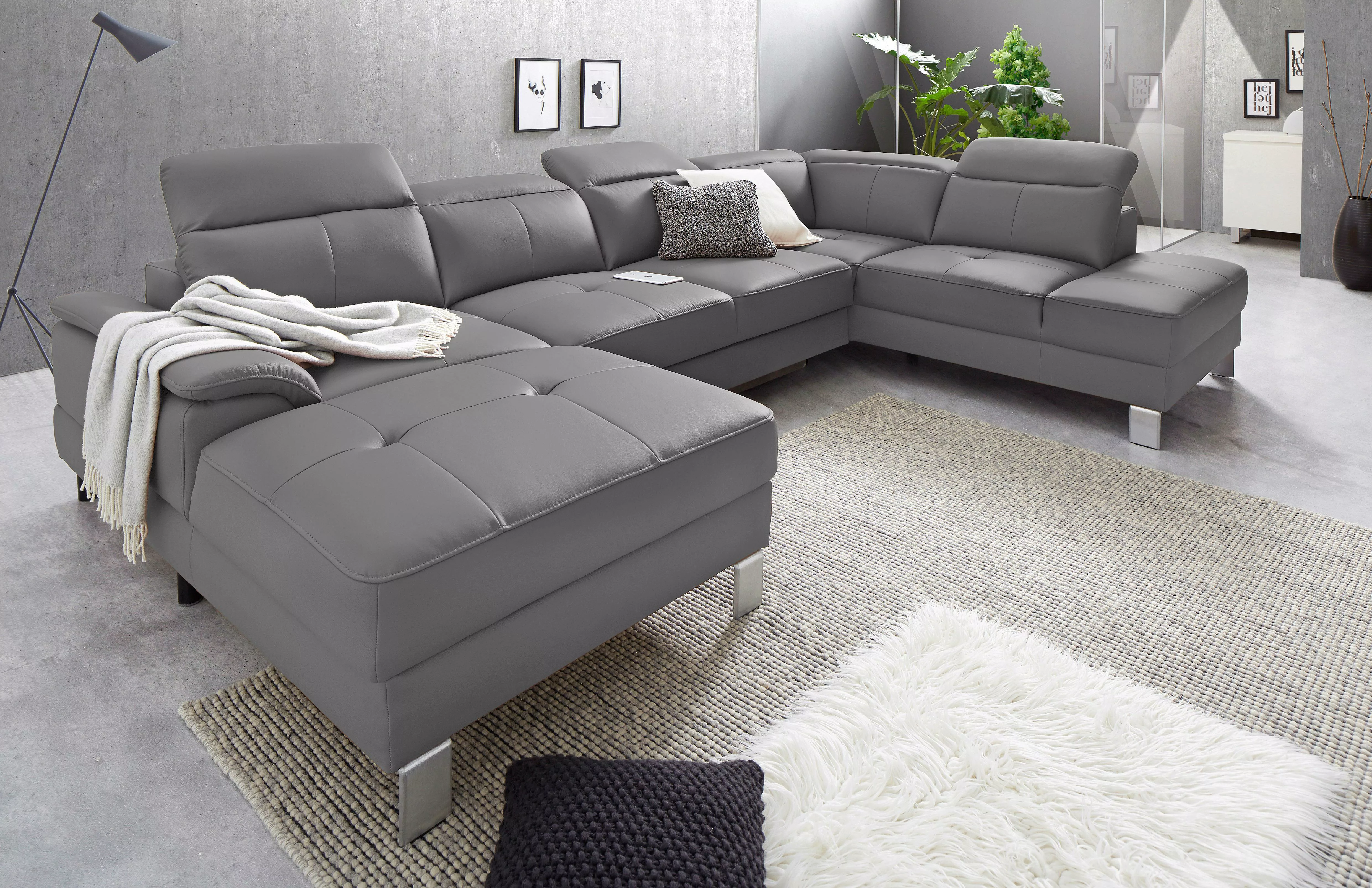 exxpo - sofa fashion Wohnlandschaft »Mantua 2, U-Form« günstig online kaufen