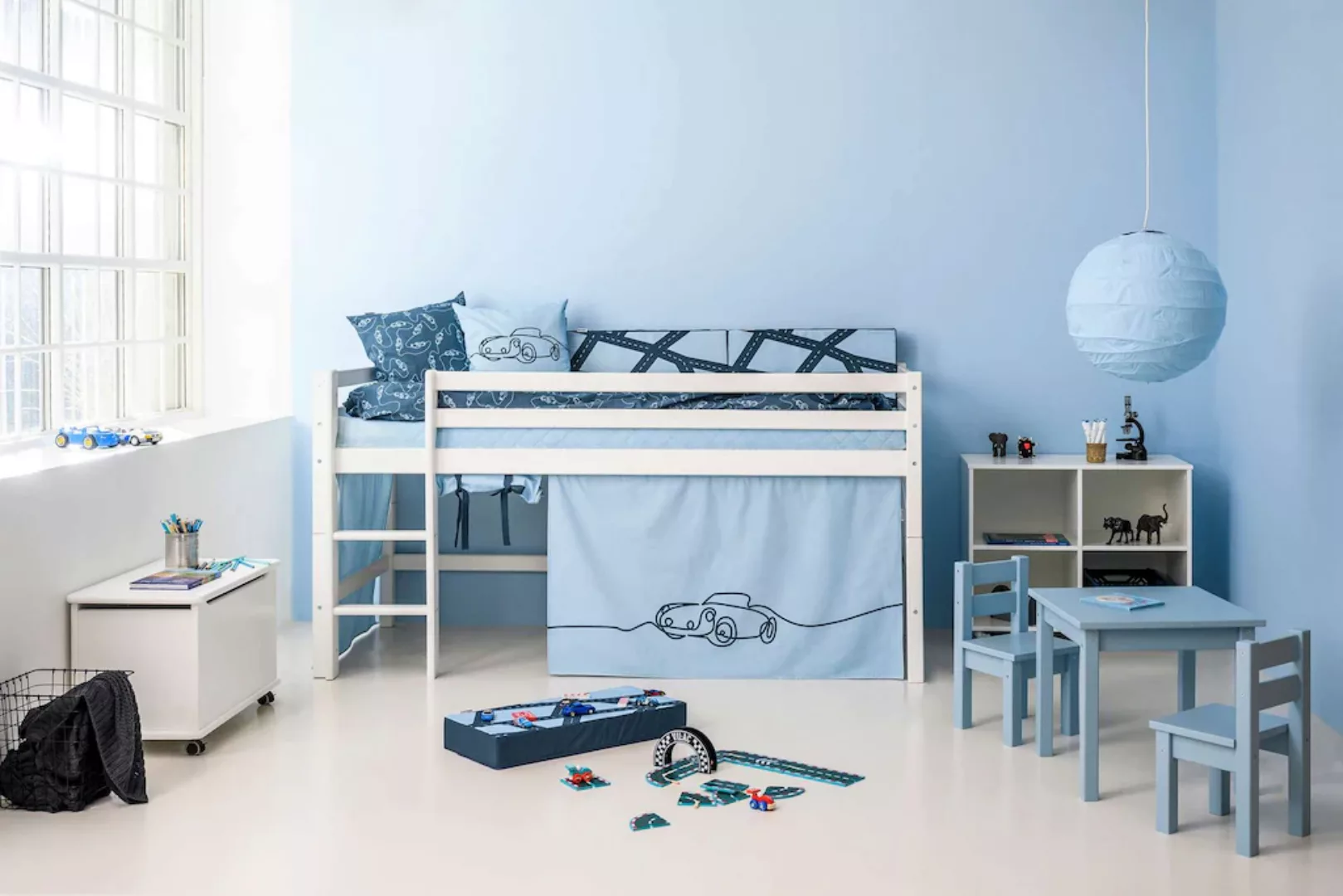 Hoppekids Hochbett »ECO Dream, Kinderbett, Spielbett, Halbhohes Bett aus Ma günstig online kaufen