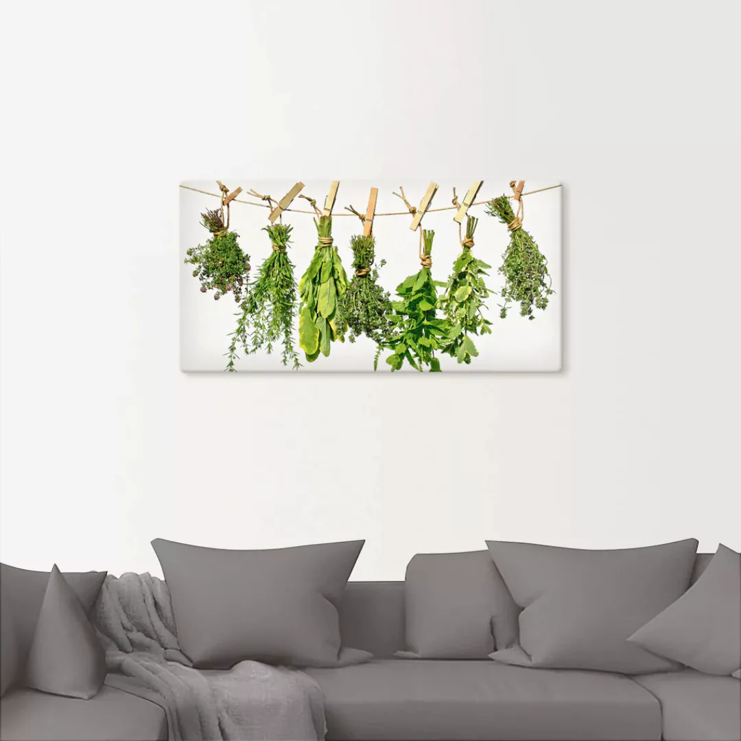 Artland Wandbild "Kräuter", Pflanzen, (1 St.), als Alubild, Outdoorbild, Le günstig online kaufen