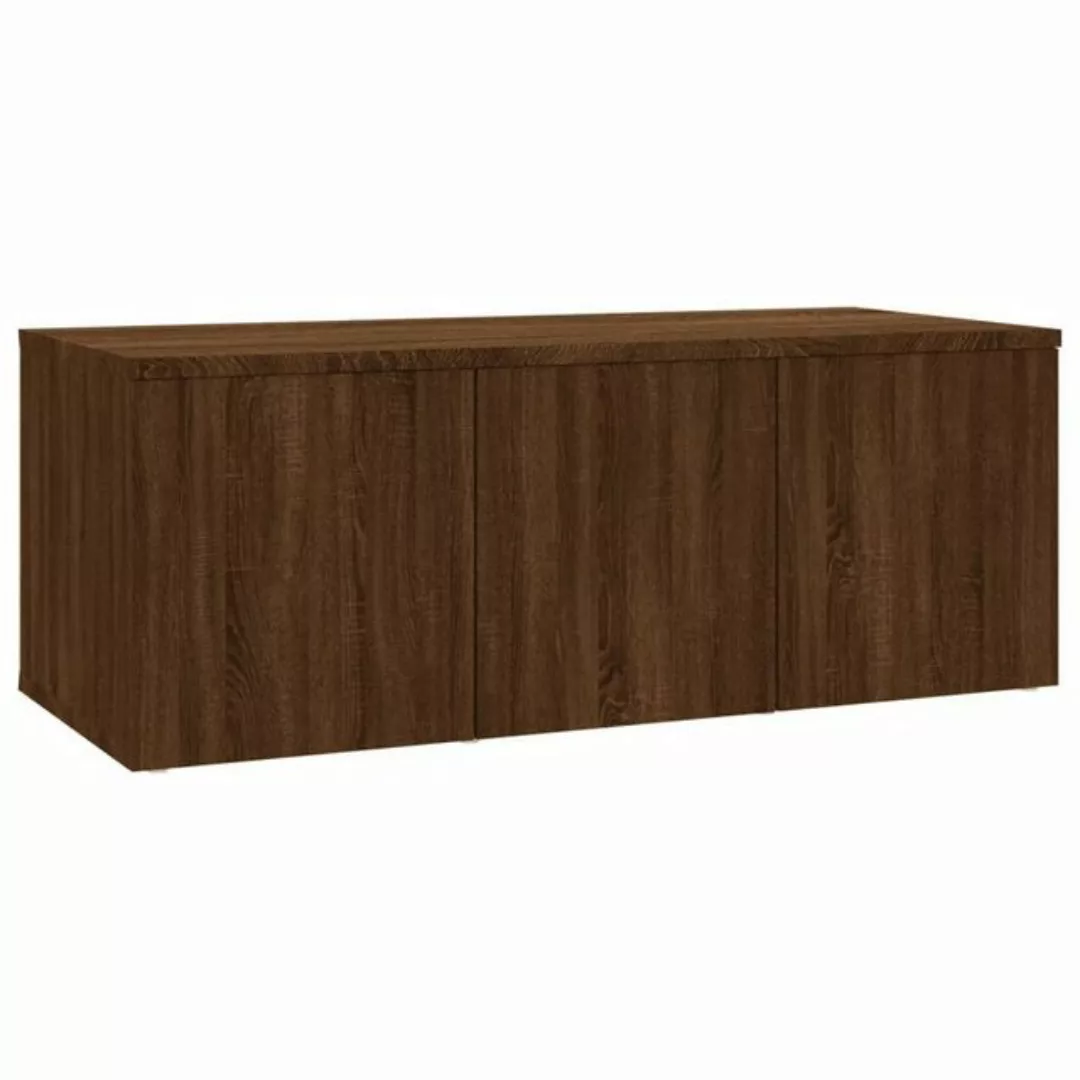 furnicato TV-Schrank Braun Eichen-Optik 80x34x30 cm Holzwerkstoff (1-St) günstig online kaufen