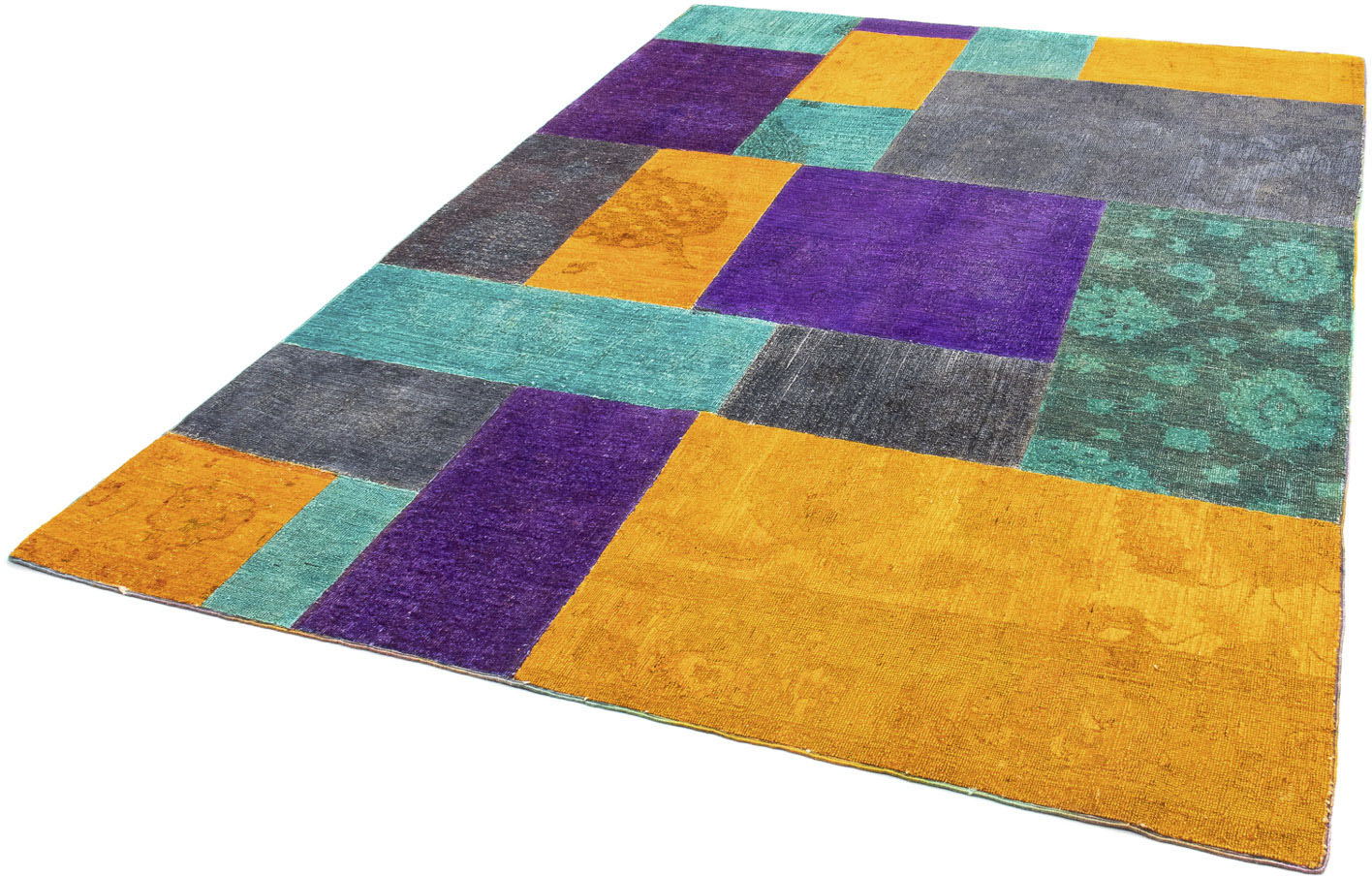 morgenland Teppich »Patchwork - 232 x 164 cm - mehrfarbig«, rechteckig, Woh günstig online kaufen