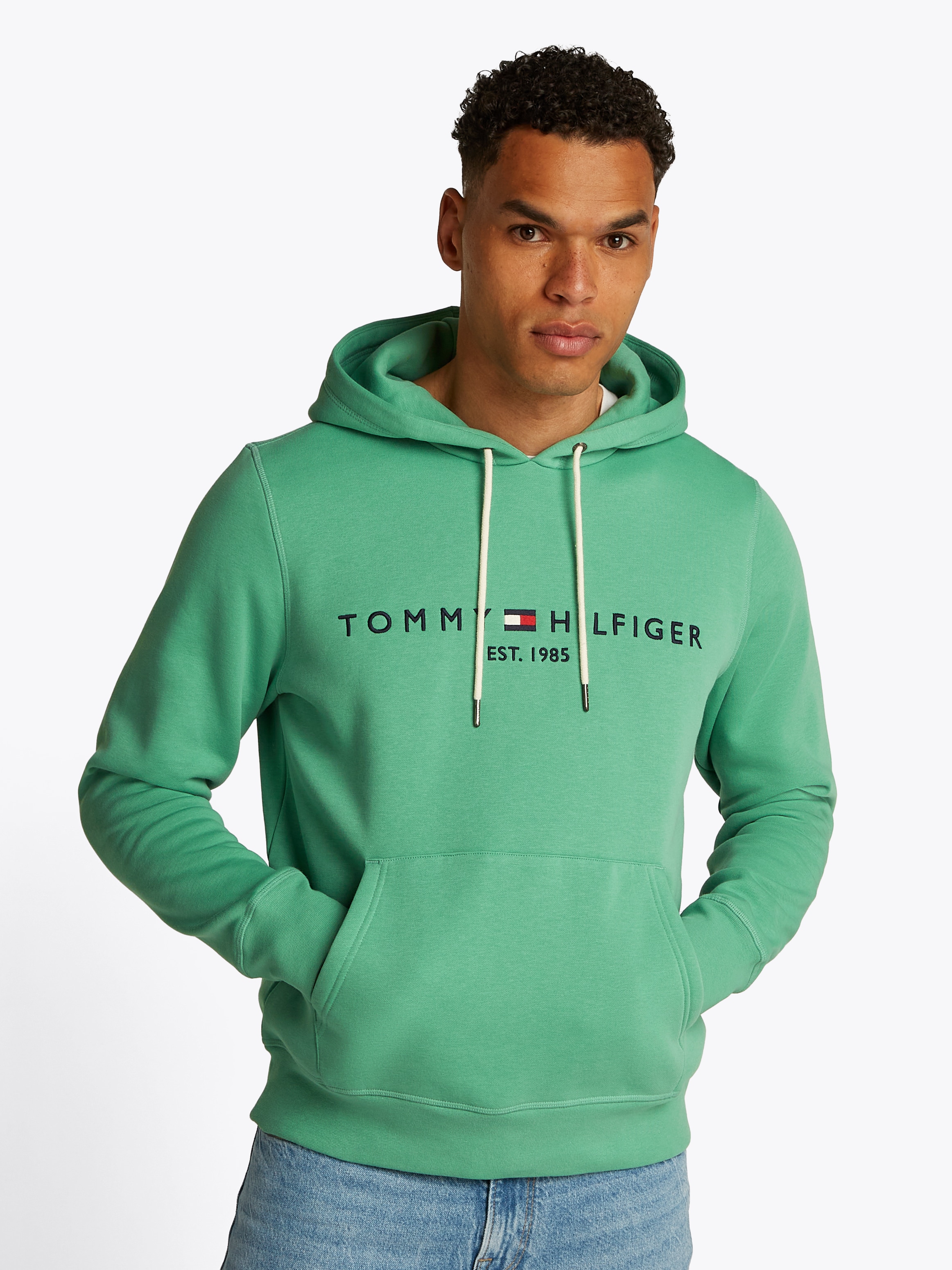 Tommy Hilfiger Kapuzensweatshirt "TOMMY LOGO HOODY", mit Kapuze und Känguru günstig online kaufen