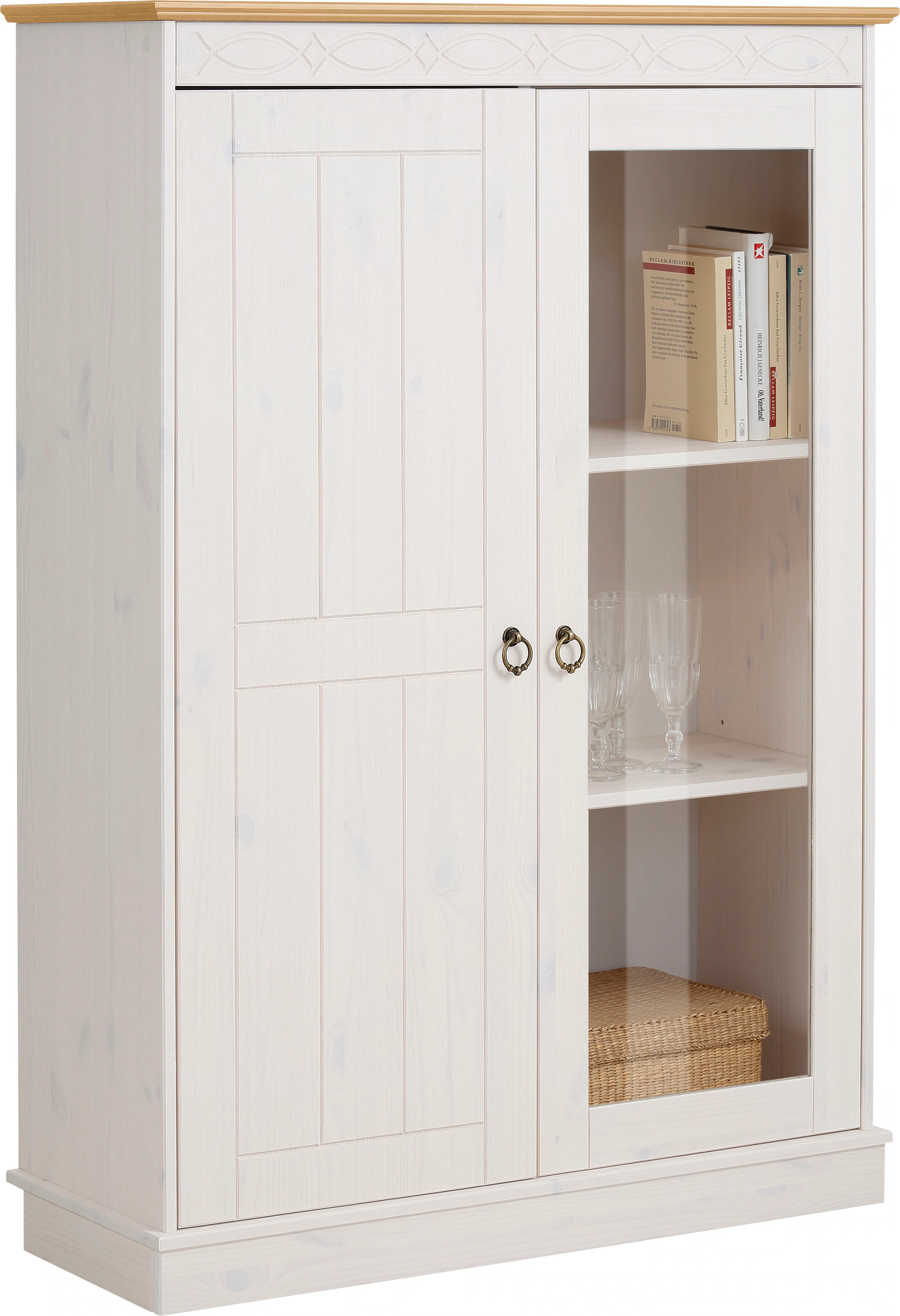 Home affaire Highboard "Indra", Vitrine, Breite 86 cm günstig online kaufen