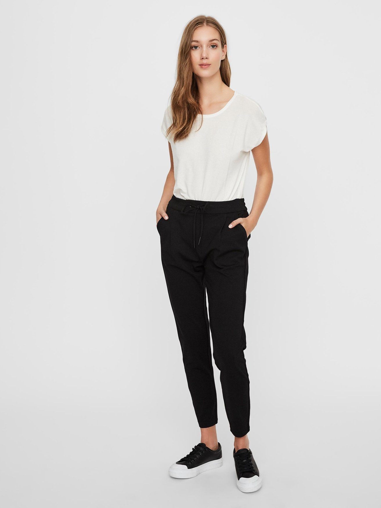 Vero Moda Stoffhose Lockere Stoffhose Stretch günstig online kaufen