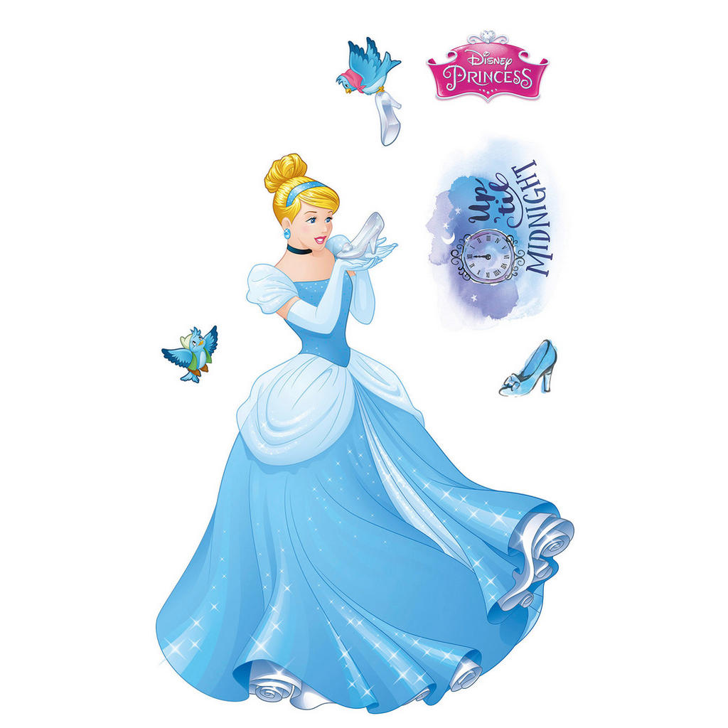 Disney Wandtattoo Aschenputtel Xxl Blau 127 x 200 cm 612430 günstig online kaufen