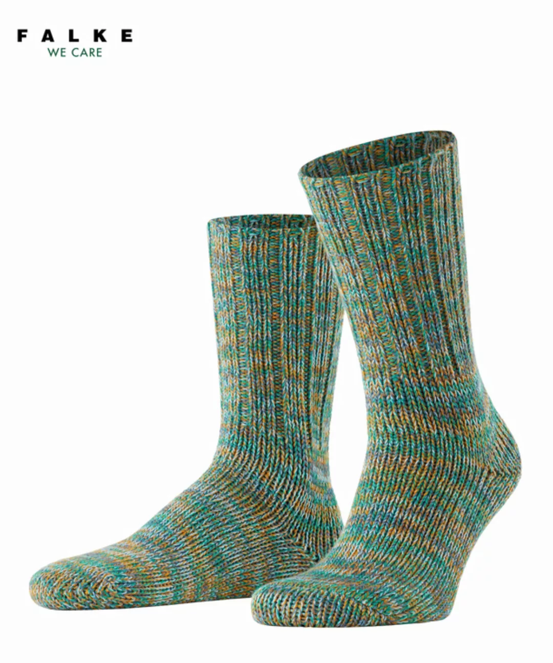 FALKE Brooklyn Herren Socken, 39-42, Blau, Struktur, Baumwolle (Bio), 12430 günstig online kaufen