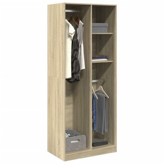 vidaXL Kleiderschrank Kleiderschrank Sonoma Eiche 80x50x200 cm Spanplatte günstig online kaufen