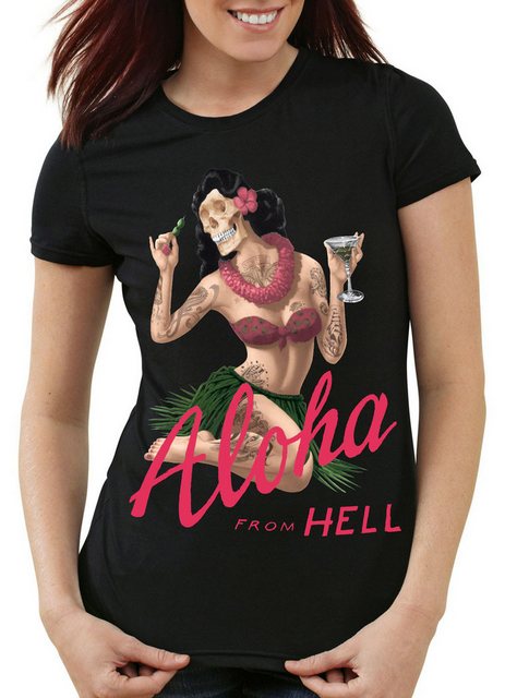 style3 T-Shirt Aloha from Hell tattoo hawaii surfer usa tätowiert punk rock günstig online kaufen