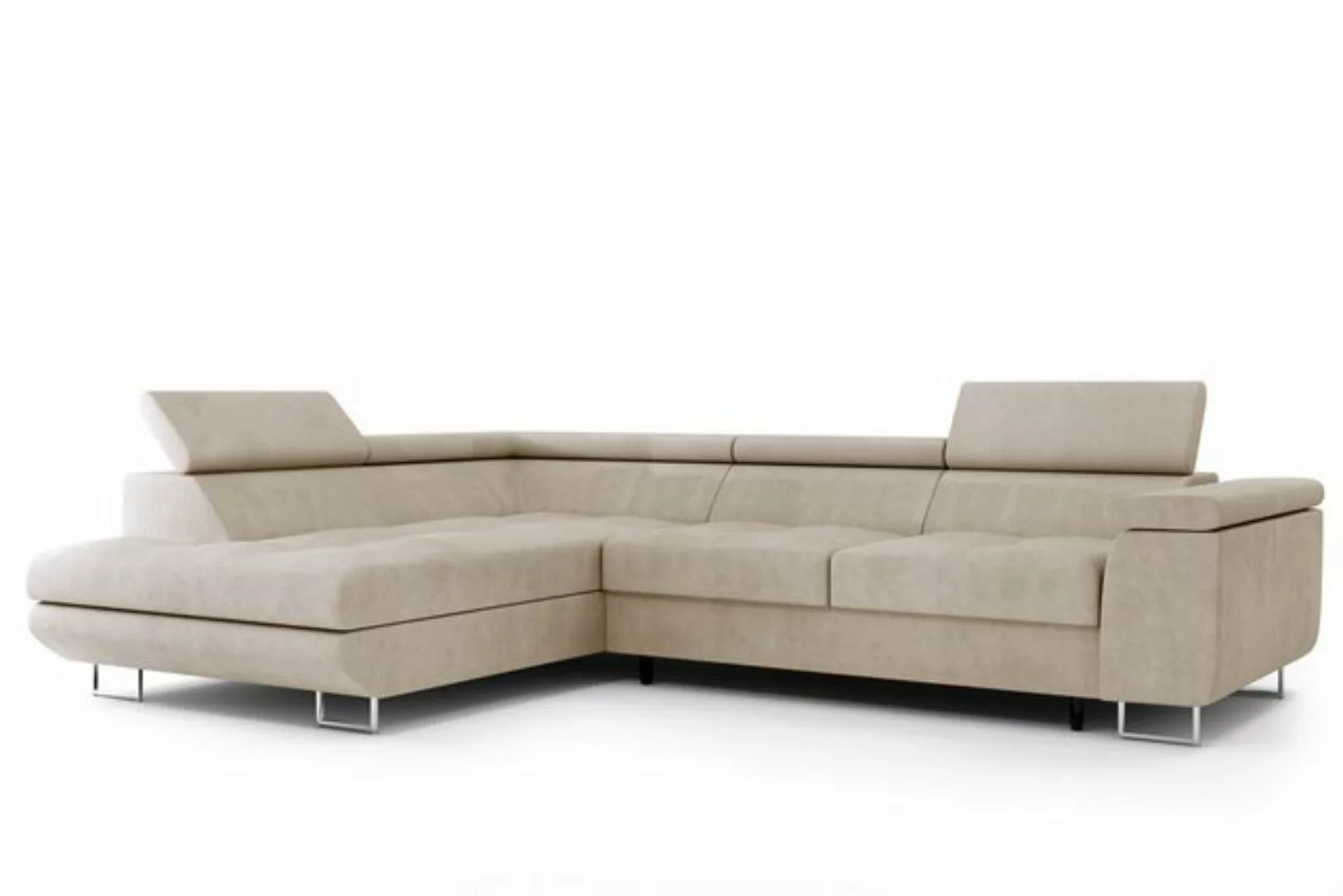 Labett Ecksofa mit Schlaffunktion & Bettkasten Links/Rechts Sofa L-Form GUE günstig online kaufen