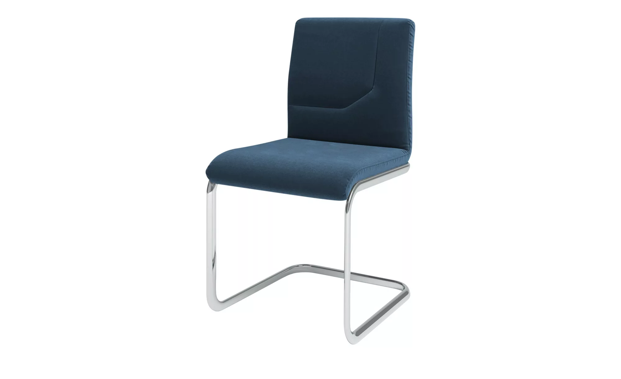 JOOP! Samt-Schwingstuhl  Straps - blau - 48 cm - 92 cm - 57 cm - Stühle > E günstig online kaufen