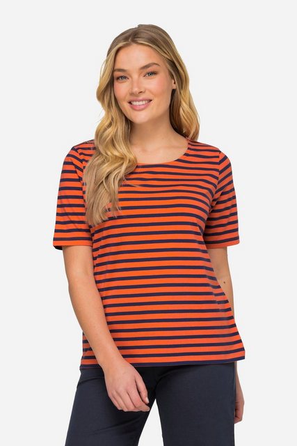 Laurasøn T-Shirt T-Shirt Classic Fit Streifen Rundhals Halbarm günstig online kaufen