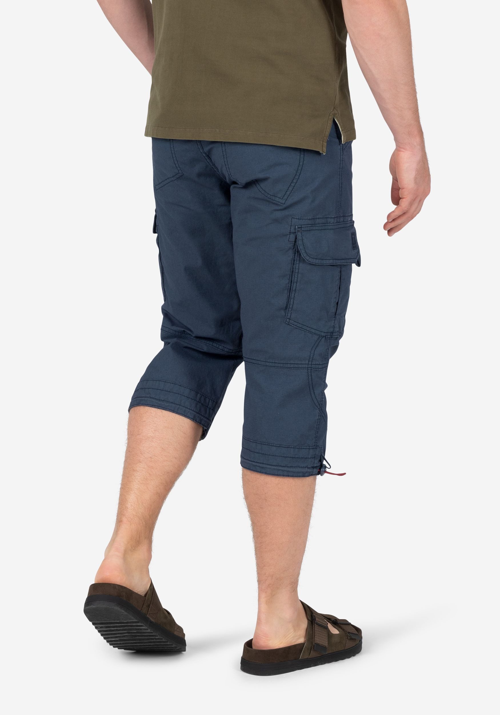 Timezone Herren 3/4 Cargo Hose LOOSE MILESTZ SHORT Mid Waist Loose Fit - Ol günstig online kaufen