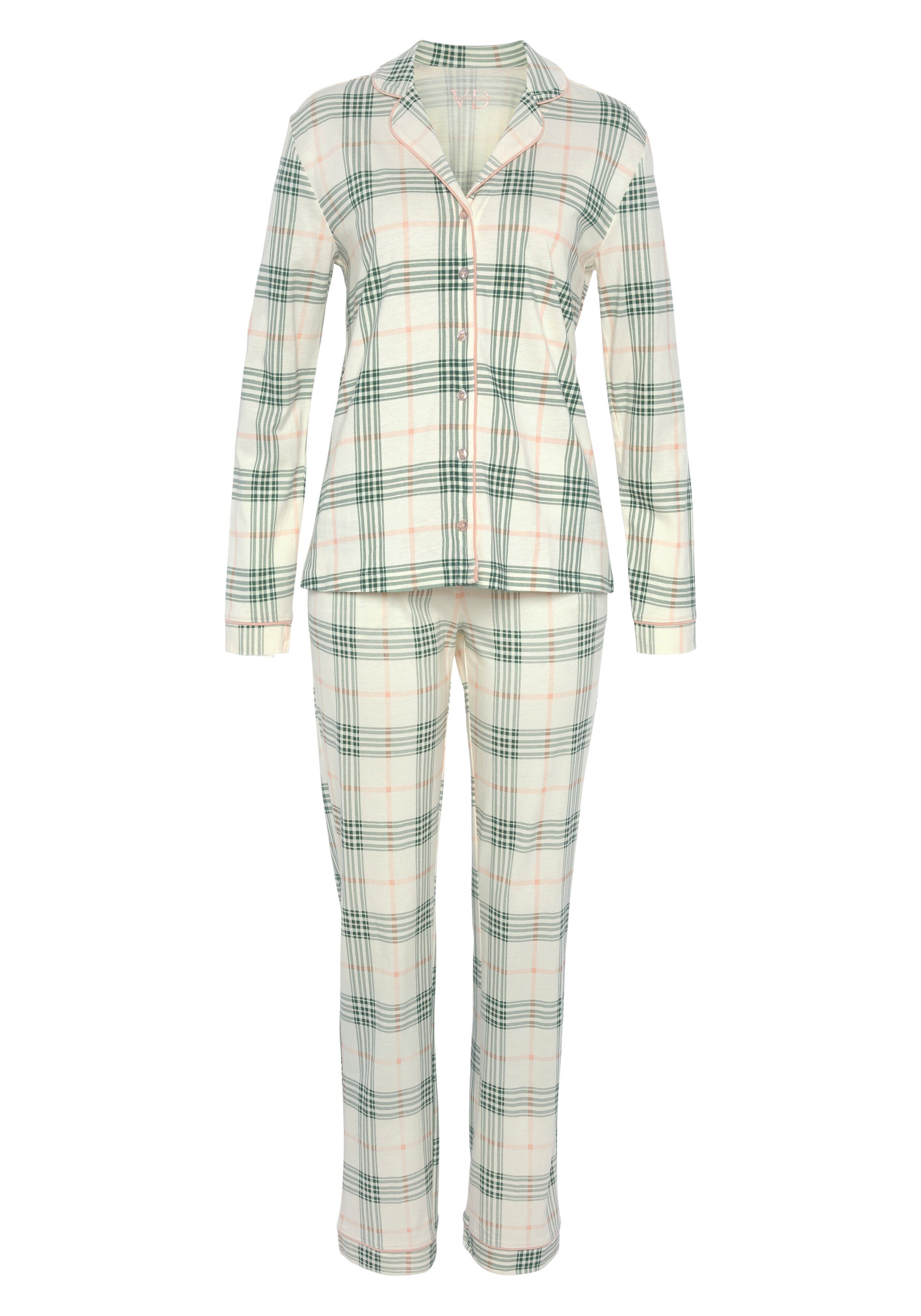 Vivance Dreams Pyjama, (2 tlg.), im klassischen Schnitt günstig online kaufen