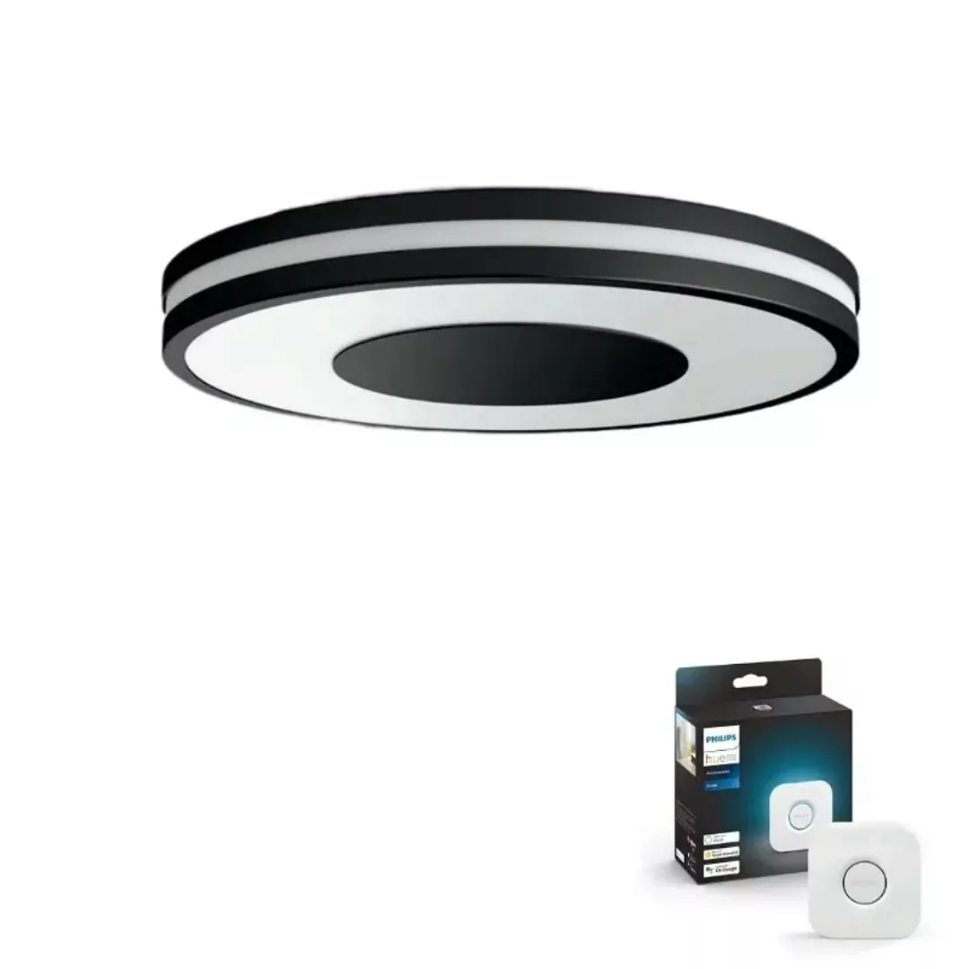 Philips Hue Bluetooth White Ambiance Deckenleuchte Being in Schwarz 22,5W 2 günstig online kaufen